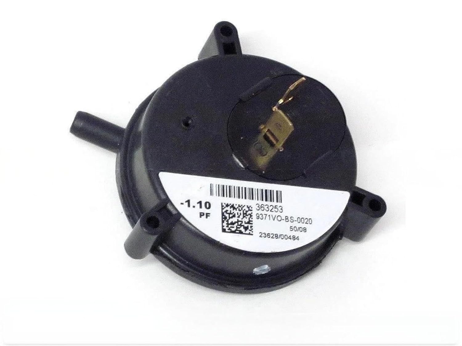 363253 Furnace Replacement Air Pressure Switch - for York Coleman Luxaire HVAC Equipment 9371VO-BS-0020 024-35777-000 - Source1 Furnace Air Pressure Switch - 1.10 PF