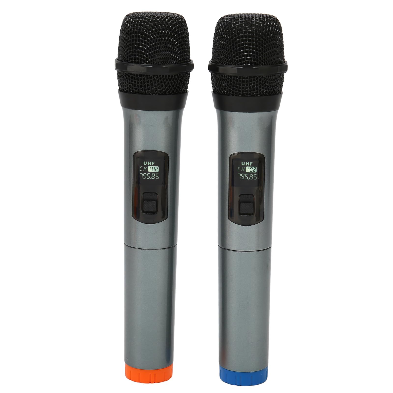 Handheld Dynamic Wireless Microphone, 1 for 2 UHF Dual Cordless Handheld Dynamic ...