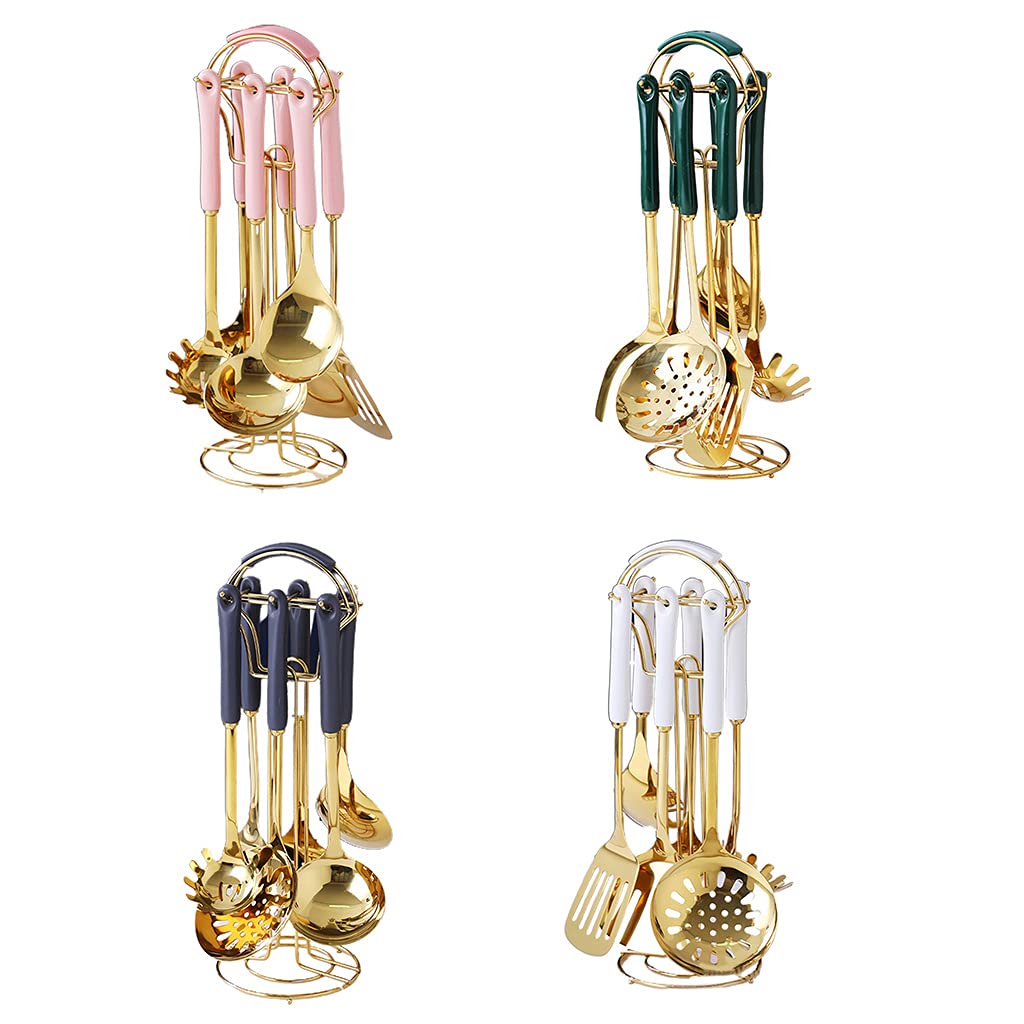 Nordic Küchenhelfer-Set, Edelstahl, Kochlöffel, Spatel, Schaufel, 7-teilig
