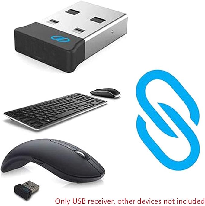 Receptor USB Universal Recargable para Teclados y Ratones Dell miniatura 6
