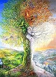 5D Diamond Painting Kits for Adults DIY Four Seasons Tree Full Drill Diamond Painting Crystal Rhines