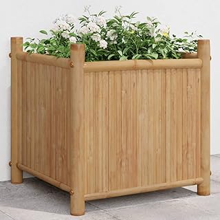 Bamboo Outdoor Planters Box, Raised Garden Bed Planter Box, Planter Gard...