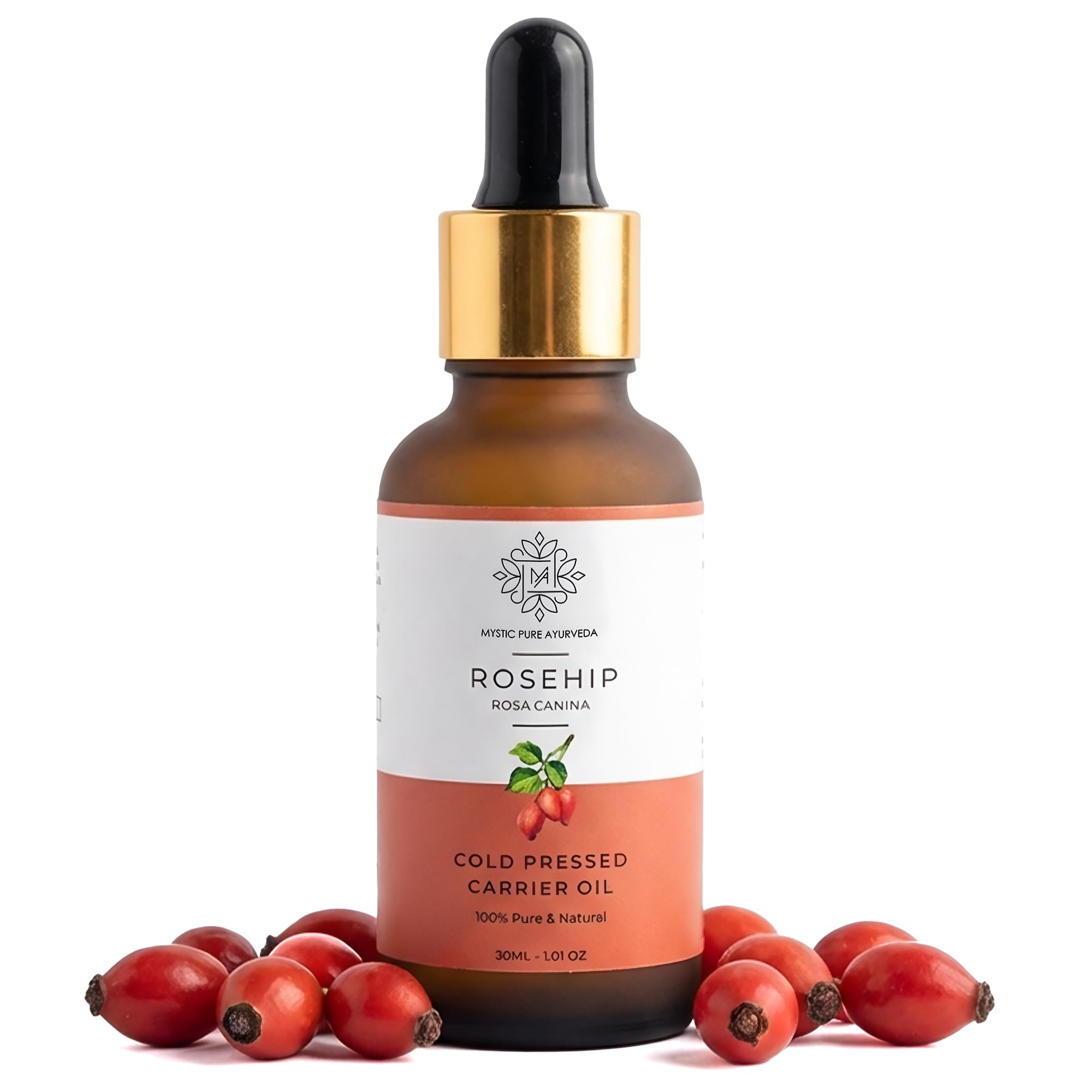 Mystic Pure Ayurveda RoseHip Oil Cold Pressed With Therapeutic Grade For Skin & Hair | Hydration, Fine Lines & Stretch Mark - 30ml-image-17