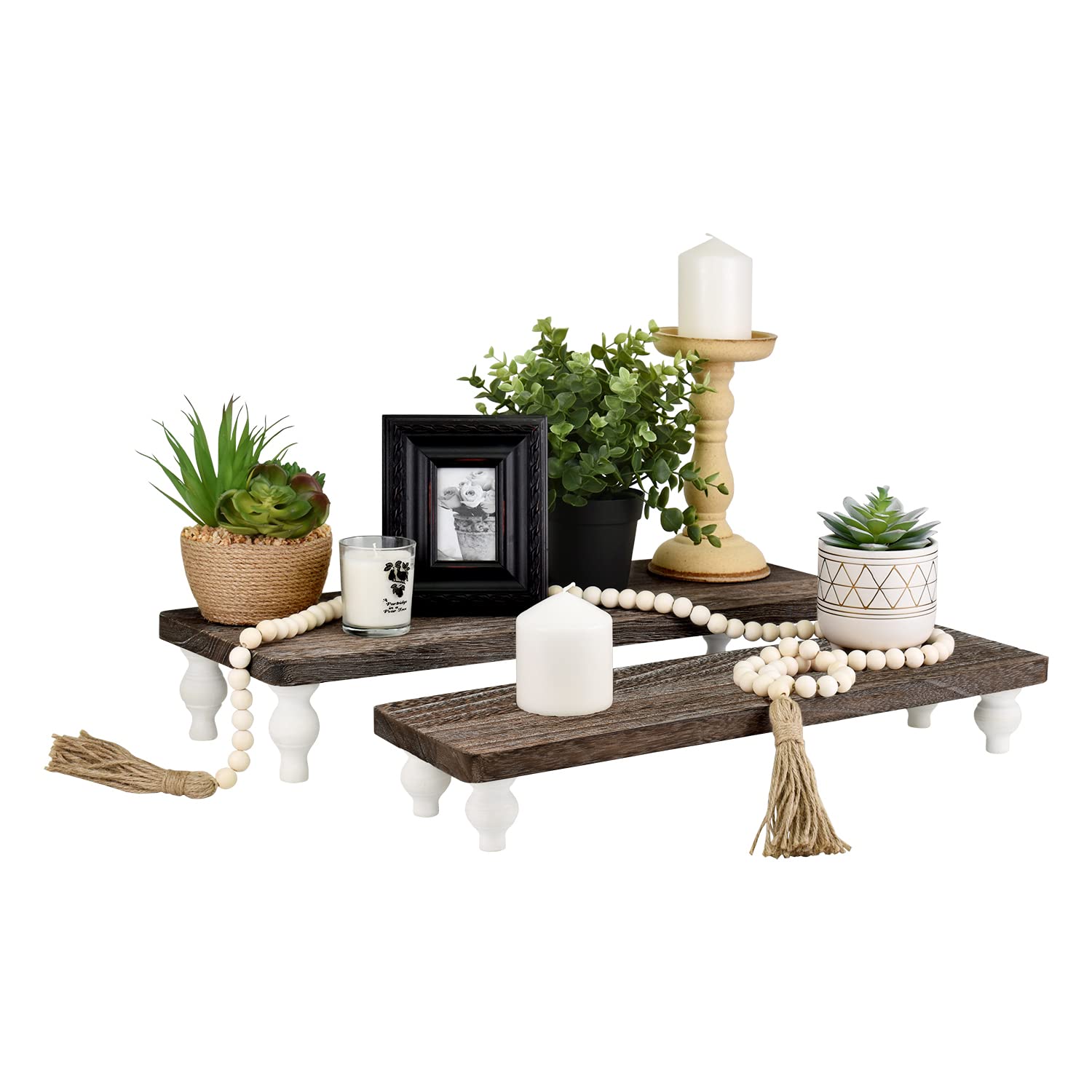 Ikee Design Set 2 Alzate In Legno Per Dessert - Display Multilivello