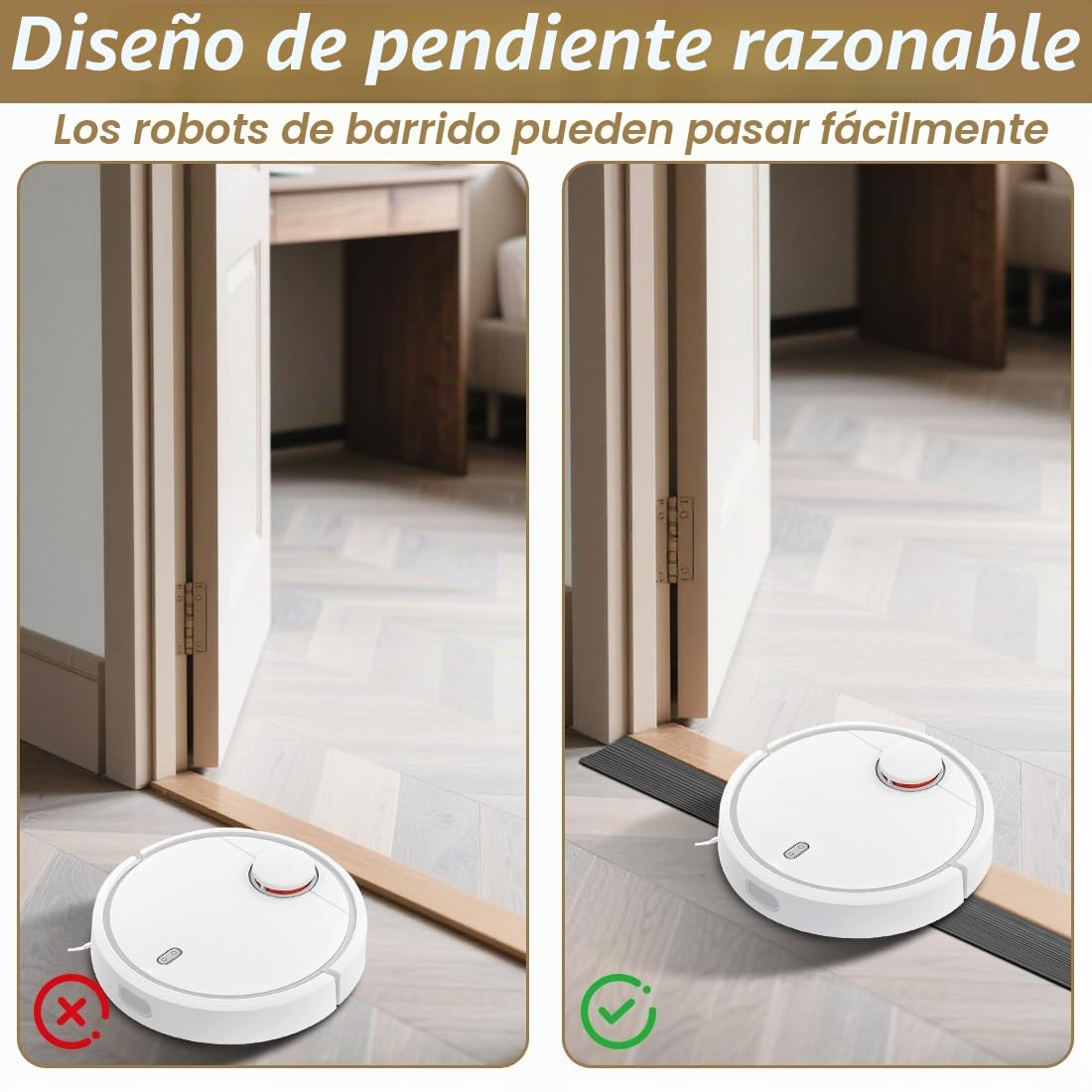 Rampas de umbral para puertas, 100x10x2.5 cm, rampa de goma antideslizante, rampa de acceso, rampa de umbral para silla de ruedas, cochecitos, andadores o e-scooter (Negro, 2.5)
