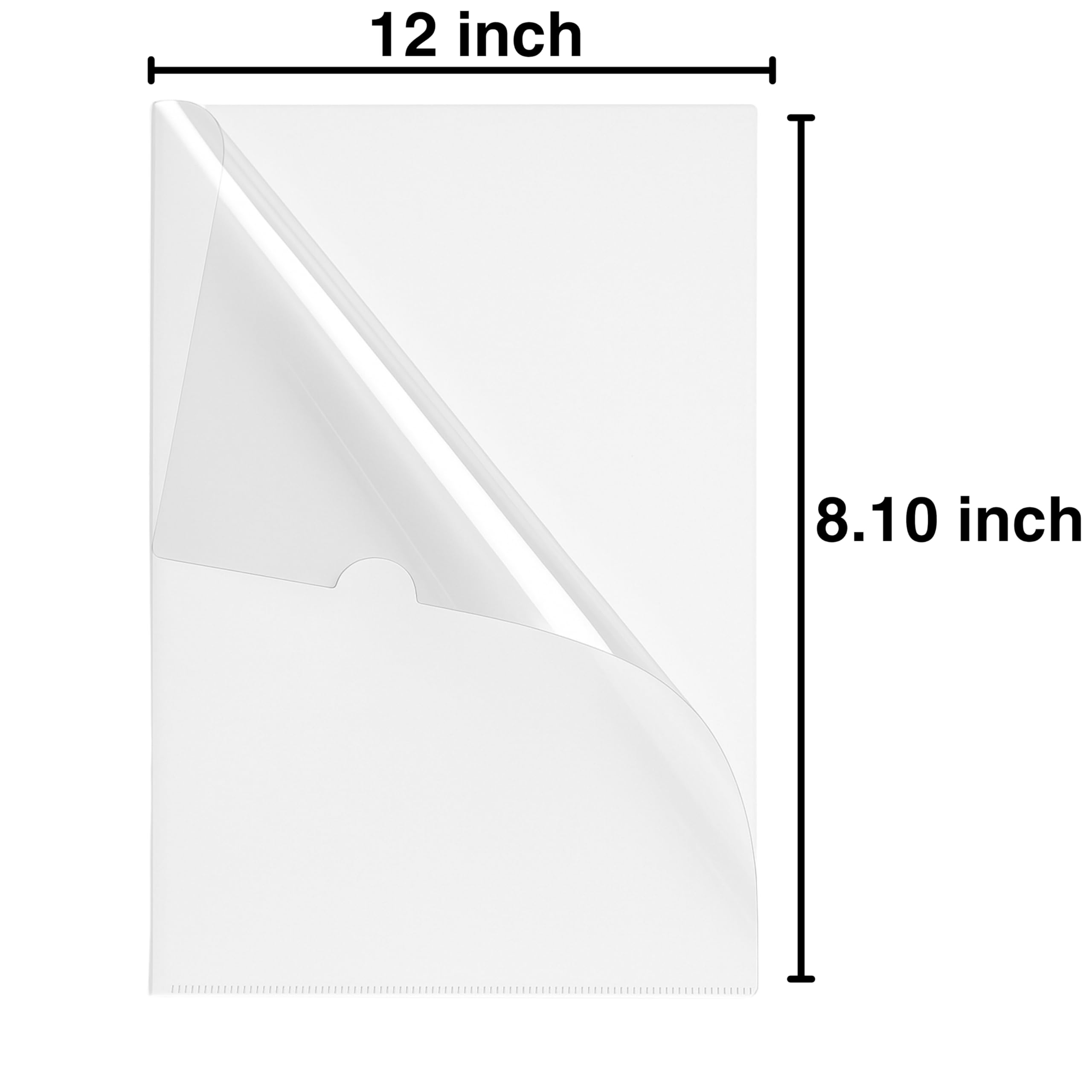 SPS Cartellina portadocumenti formato A4, trasparente, in plastica resistente e trasparente, confezione da 40