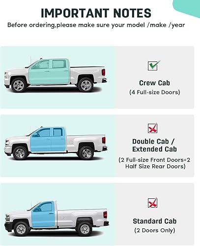 Miniatura 6 de SCITOO Nerf Bar - Estribo lateral para Chevrolet Silverado 1500 Crew Cab 2007-2018, 2014 2016-2018 para Chevrolet Silverado 2500 Crew Cab, acero