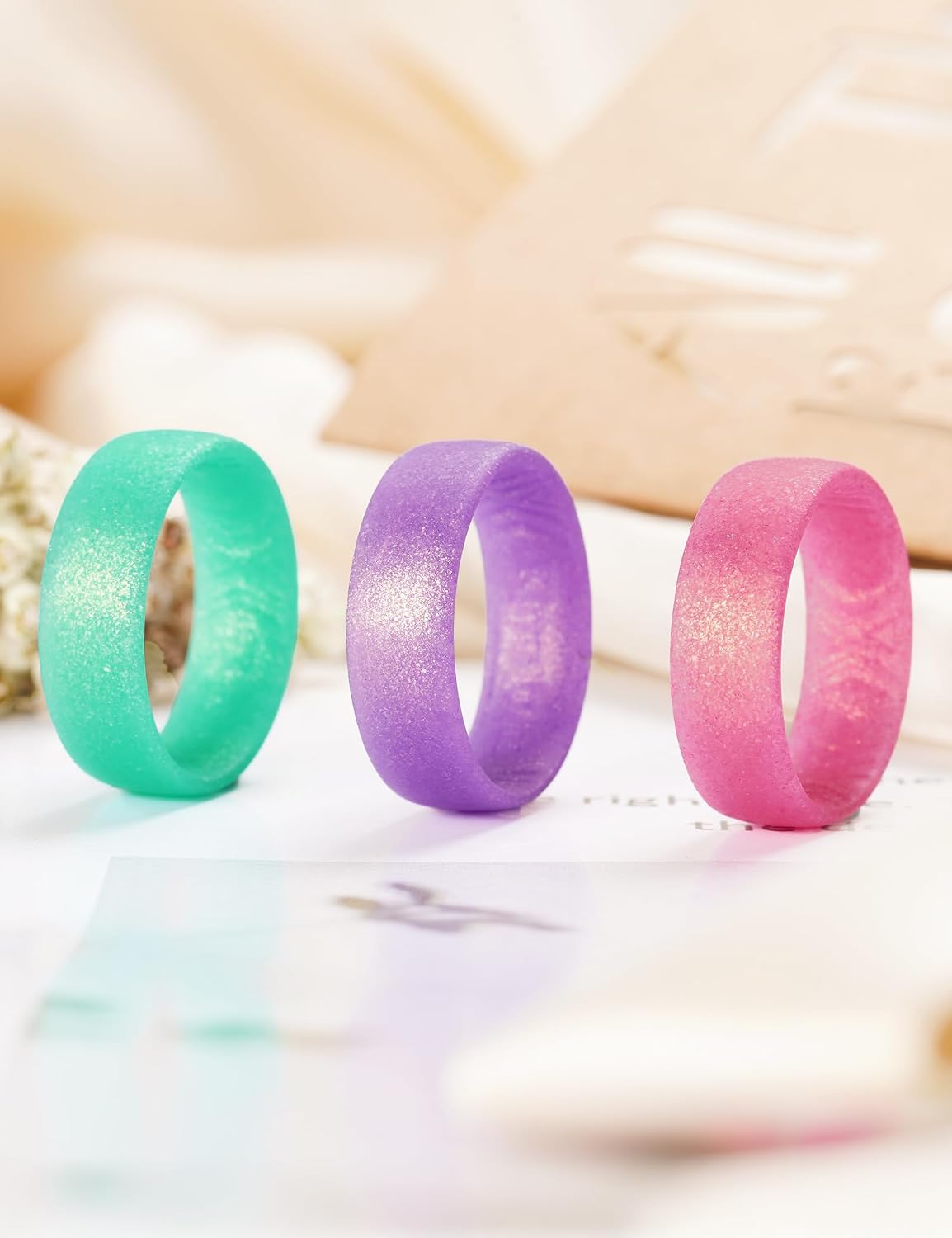 King Will Silicone Wedding Band for Women- 1.8mm Ultra Thin Ring Comfort Fit, Hypoallergenic Rubber Ring