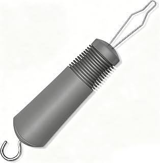 Button Hook with Zipper Pull, Button Assist Tool, Button Hook for Seniors, Disabled, Limited Hand Mobility, One Handed Button Helper Tool, Gifts for People with Disabilities, Gray