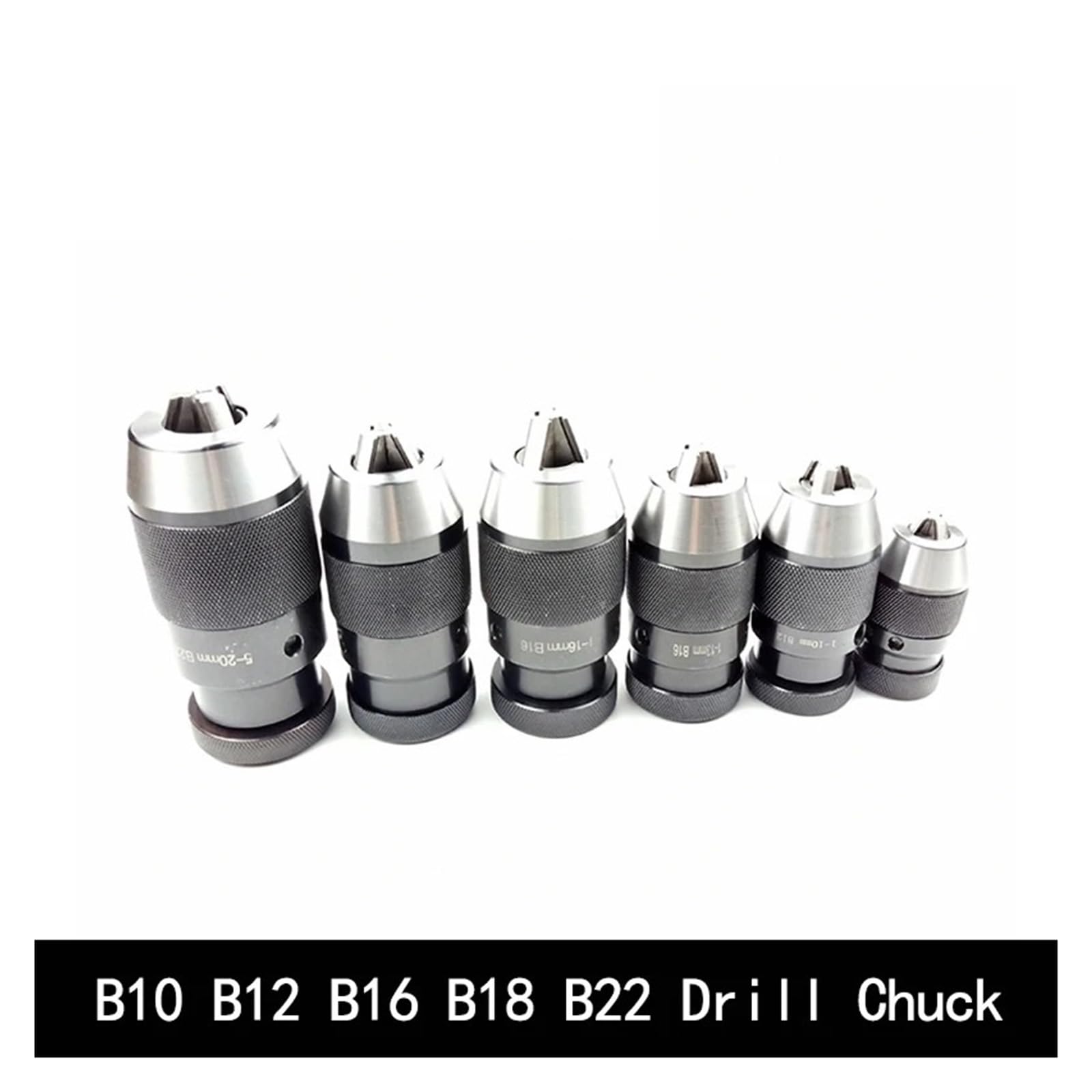 B10 B12 B16 B18 B22 0.5-6mm 1-10mm 1-13mm 1-16mm 5-20mm przemysłowy samozaciskowy uchwyt wiertarski automatyczna tuleja blokująca | B16(1-13mm)