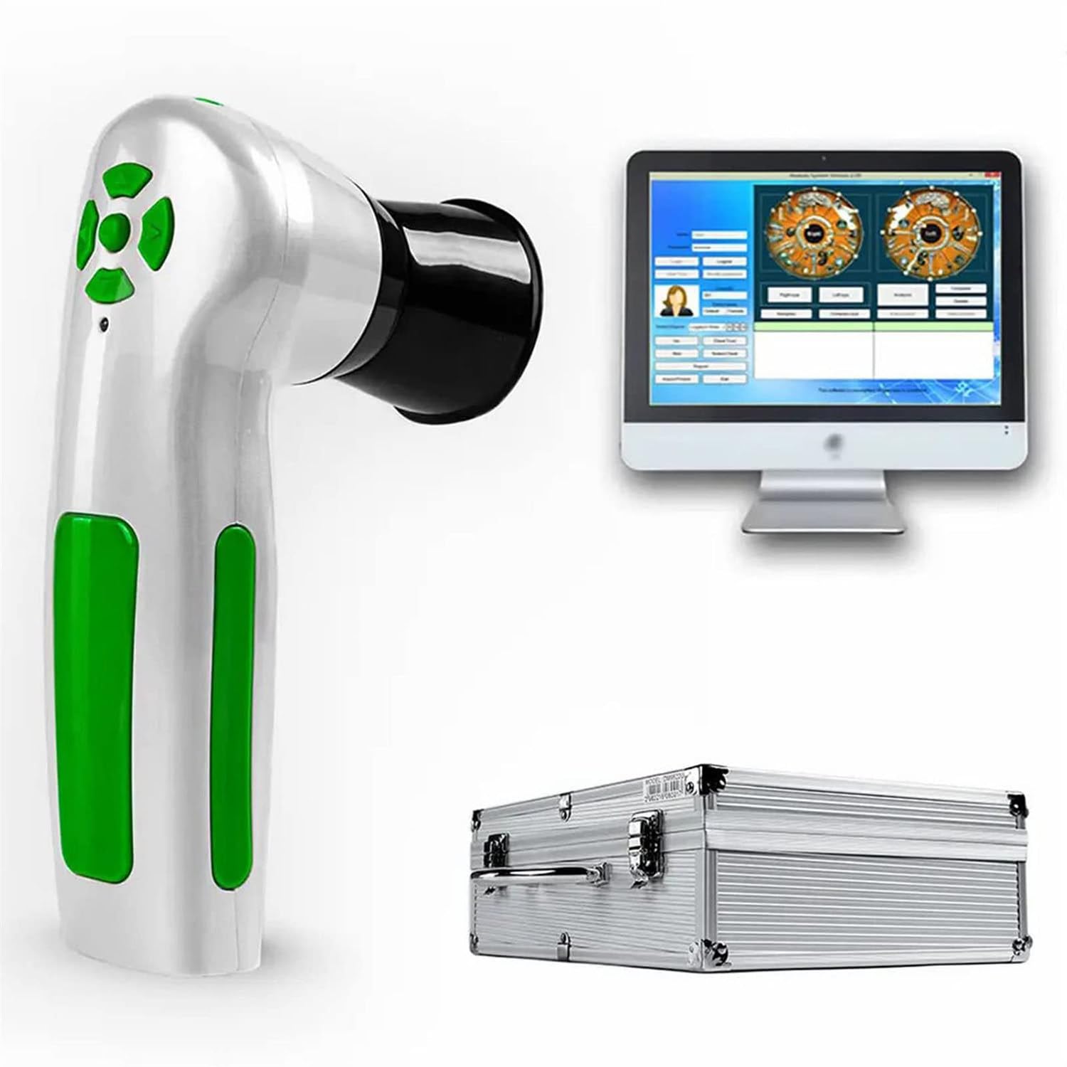 Kamera analizy Iris, przenośna kamera HD 12 m USB2.0, komputerowy wykrywacz tęczówki, analizator tęczówki z obiektywem Iris 30X HD i sterownikiem, bezpłatne oprogramowanie do analizy