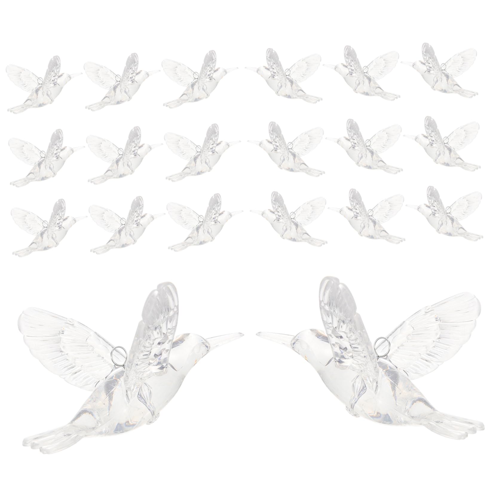 Luxshiny 20stücke Hängende Ornamente Aus Transparentem Acryl Decken Dekoration Für Hochzeiten Partys Und DIY Projekte Vielseitig Einsetzbar Für Home Garden