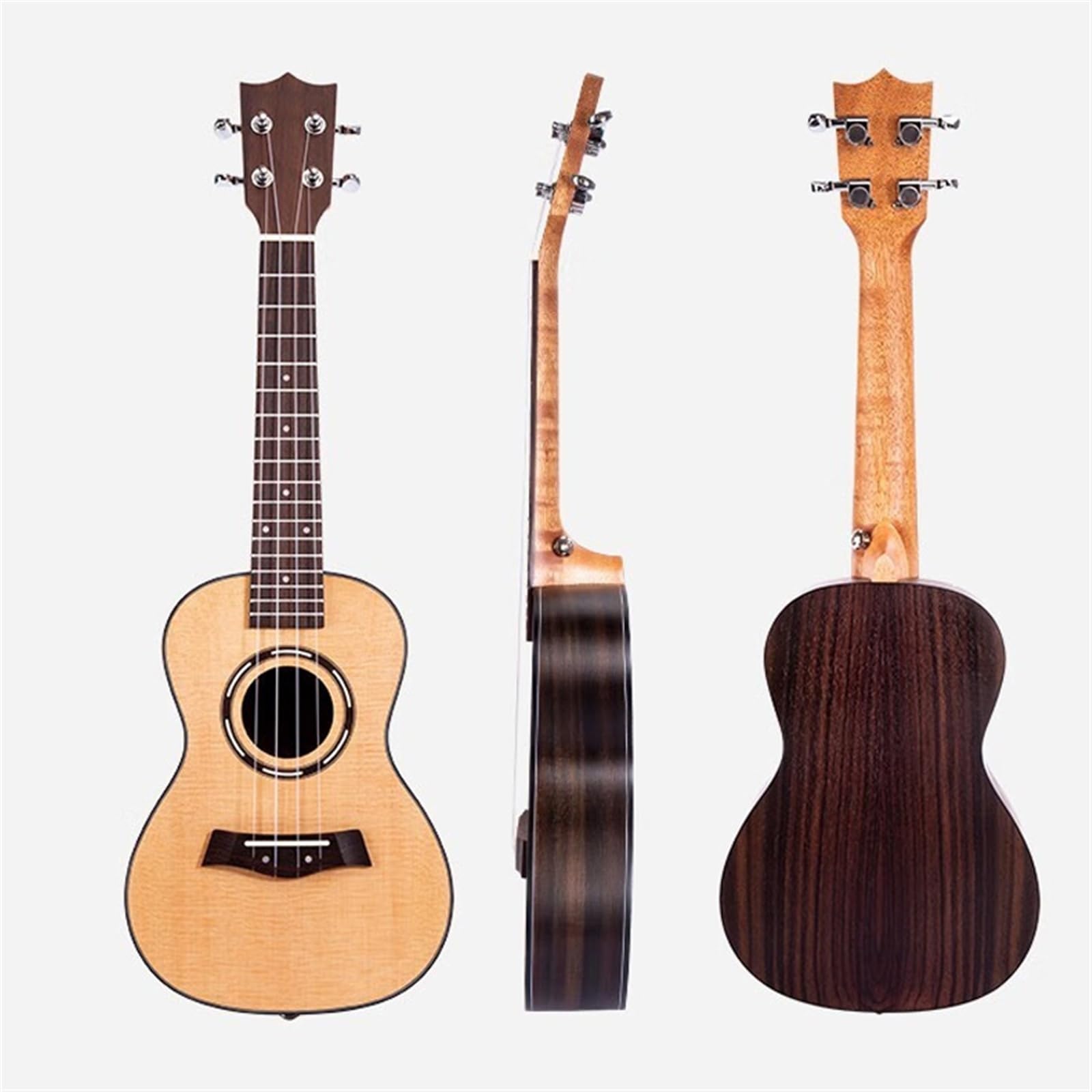 スプルース無垢材ウクレレ アコースティック アコースティックギター