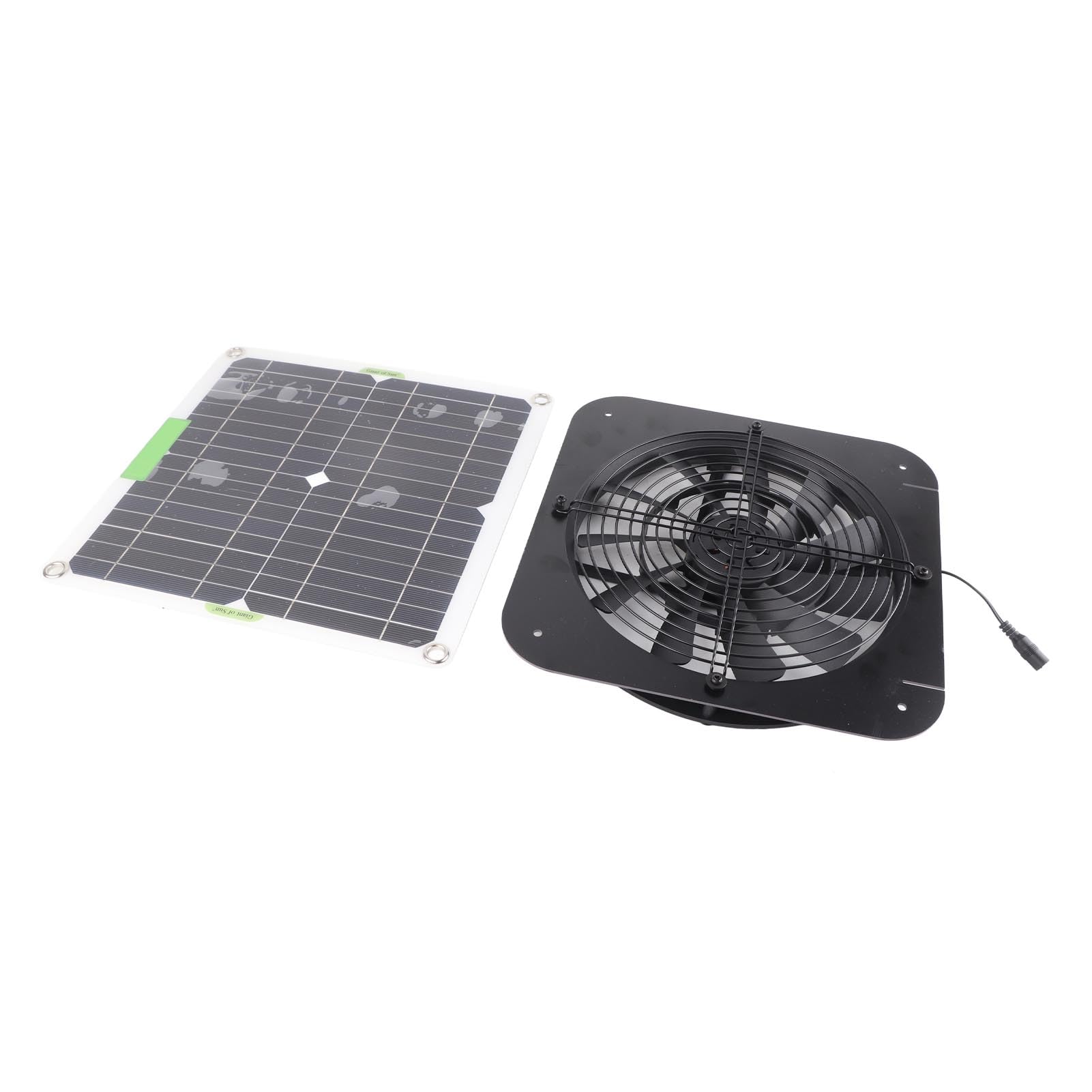 Dilwe Ventilatore di Scarico Ad Energia Solare da 100 W Ad Alta Efficienza per Pollaio per Animali Domestici in Serra RV 13,5 Pollici