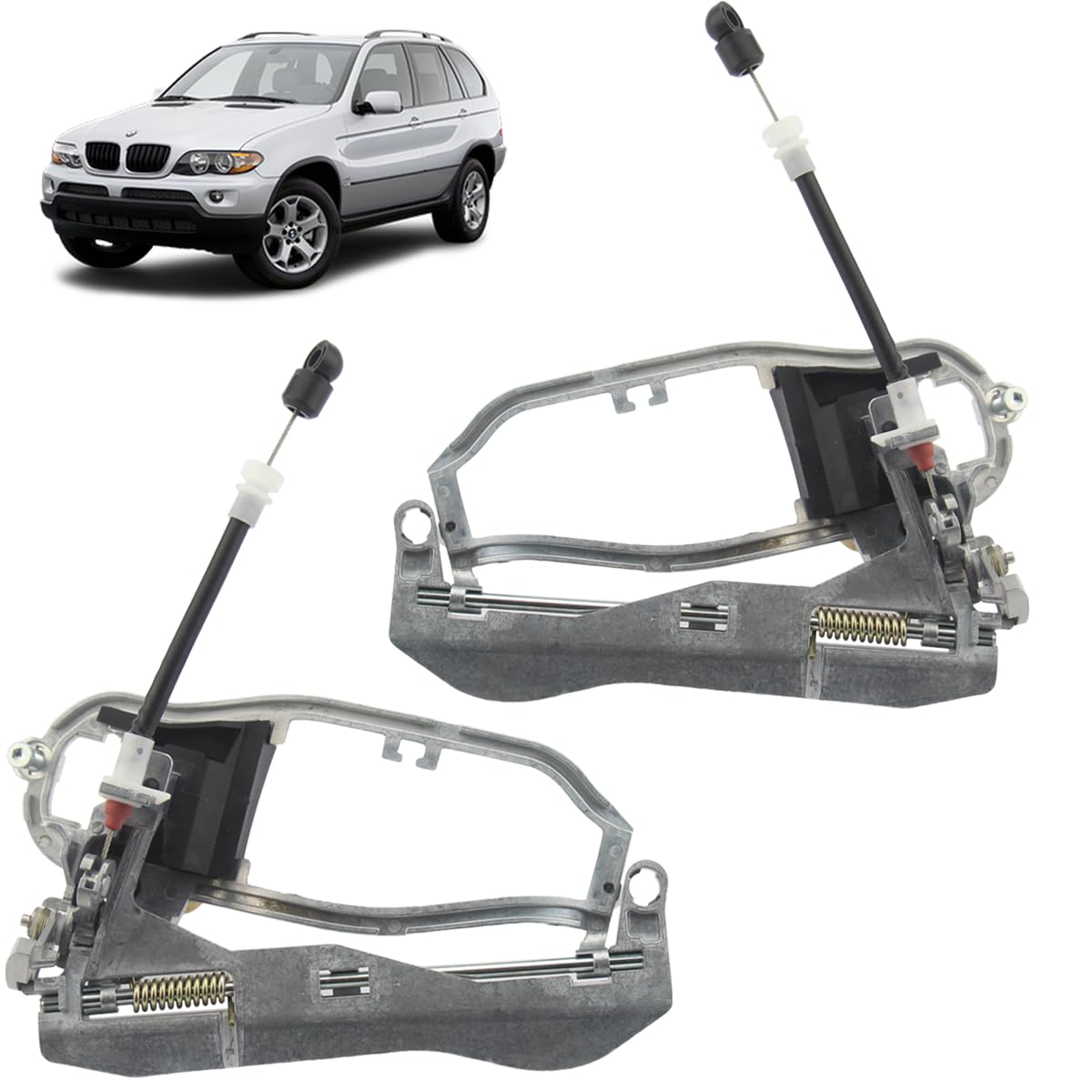 STARKIT PERFORMANCE 2 mecanismos de maneta de puerta compatibles pour BMW X5 E53 (1999-2006) DELANTERO IZQUIERDO + DERECHO | 51218243615 | 8243615