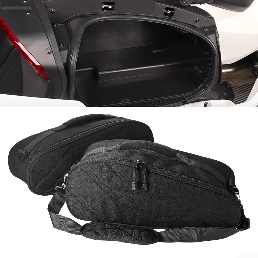 Sacoches de Selle pour Can-Am Spyder F3 F3T Limited 2016+, Oxford 900D, résistant aux intempéries, Rangement arrière avec poignées renforcées, Noir