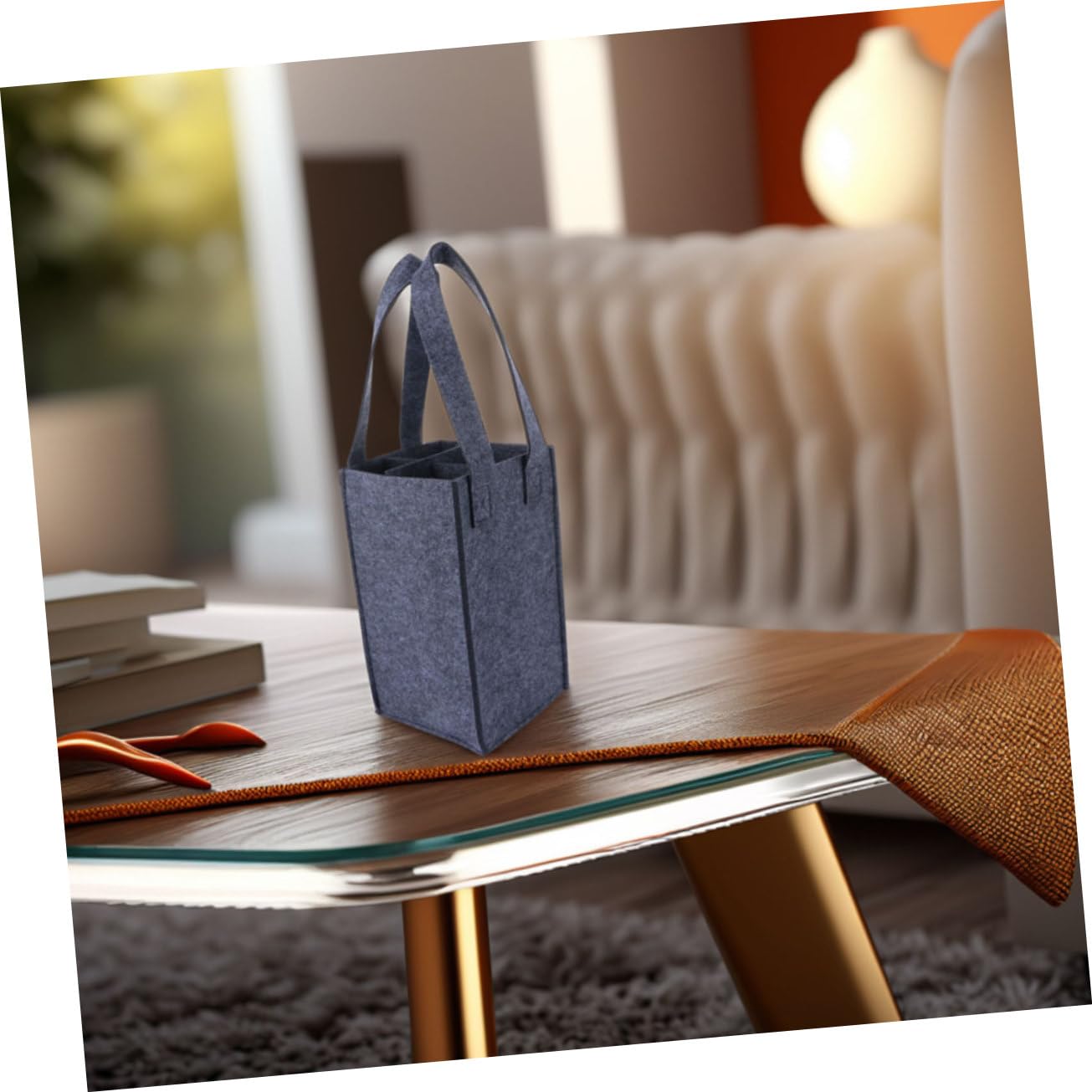 SOLUSTRE 4pièces Pochette pour Bouteille De Vin Transporteur pour Bouteilles De Vin pour Pique-, Voyage Ou Plage