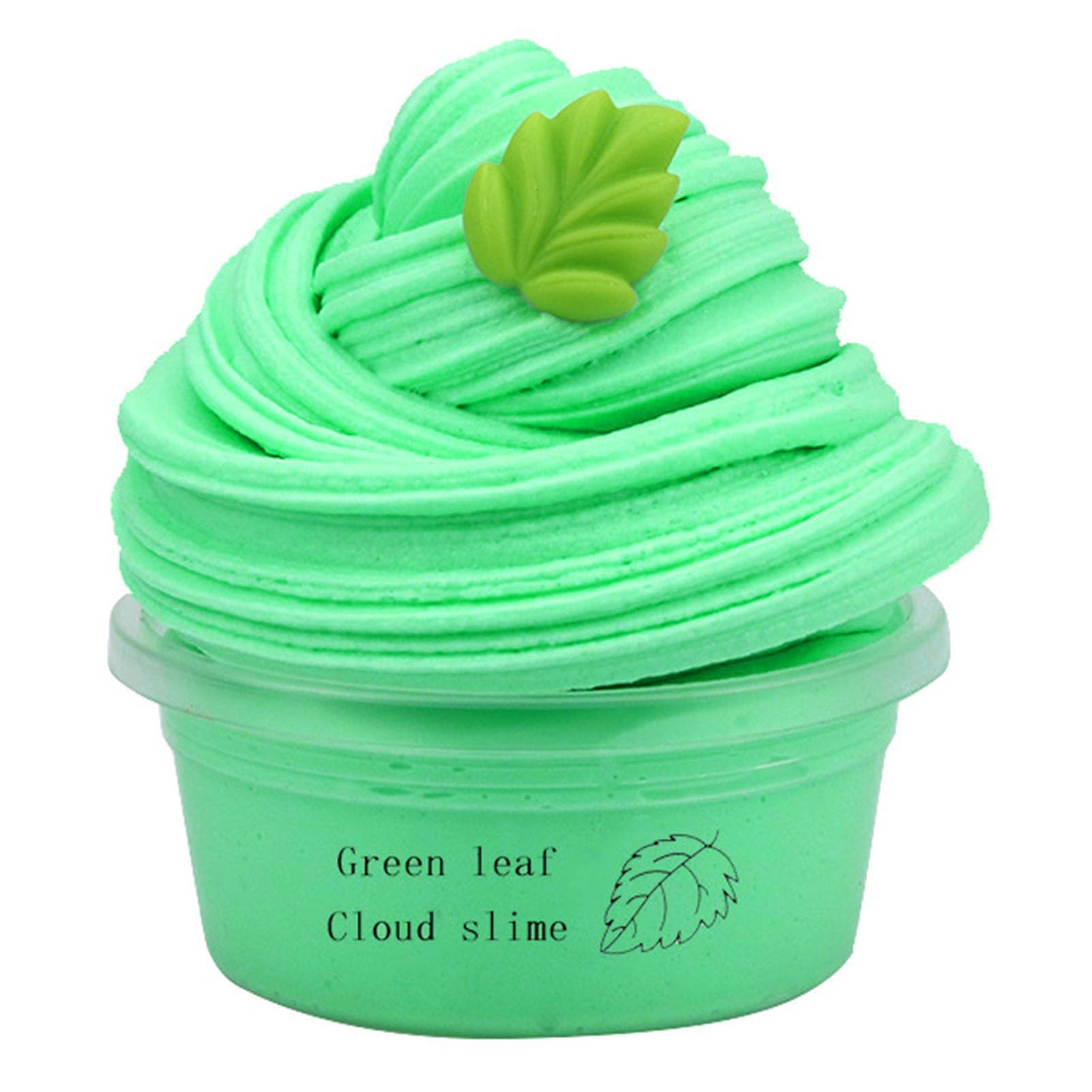 Putty Slimes Frudge Putty Butter Slime Stress Relieve 60ml Non-Sticky with Charm Super Soft Fruit Cherry Slime Toy Cloud Slime Clay Fluffy Slime Putty for Kids -H