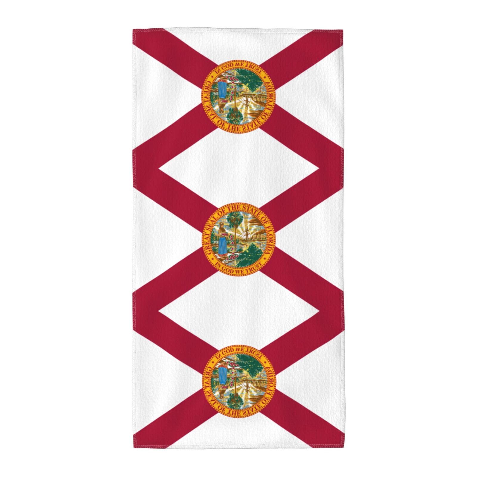 DIEzig Flag Of Florida Fashion Printed Long Bath Towel For Pool Side Seaside Holiday