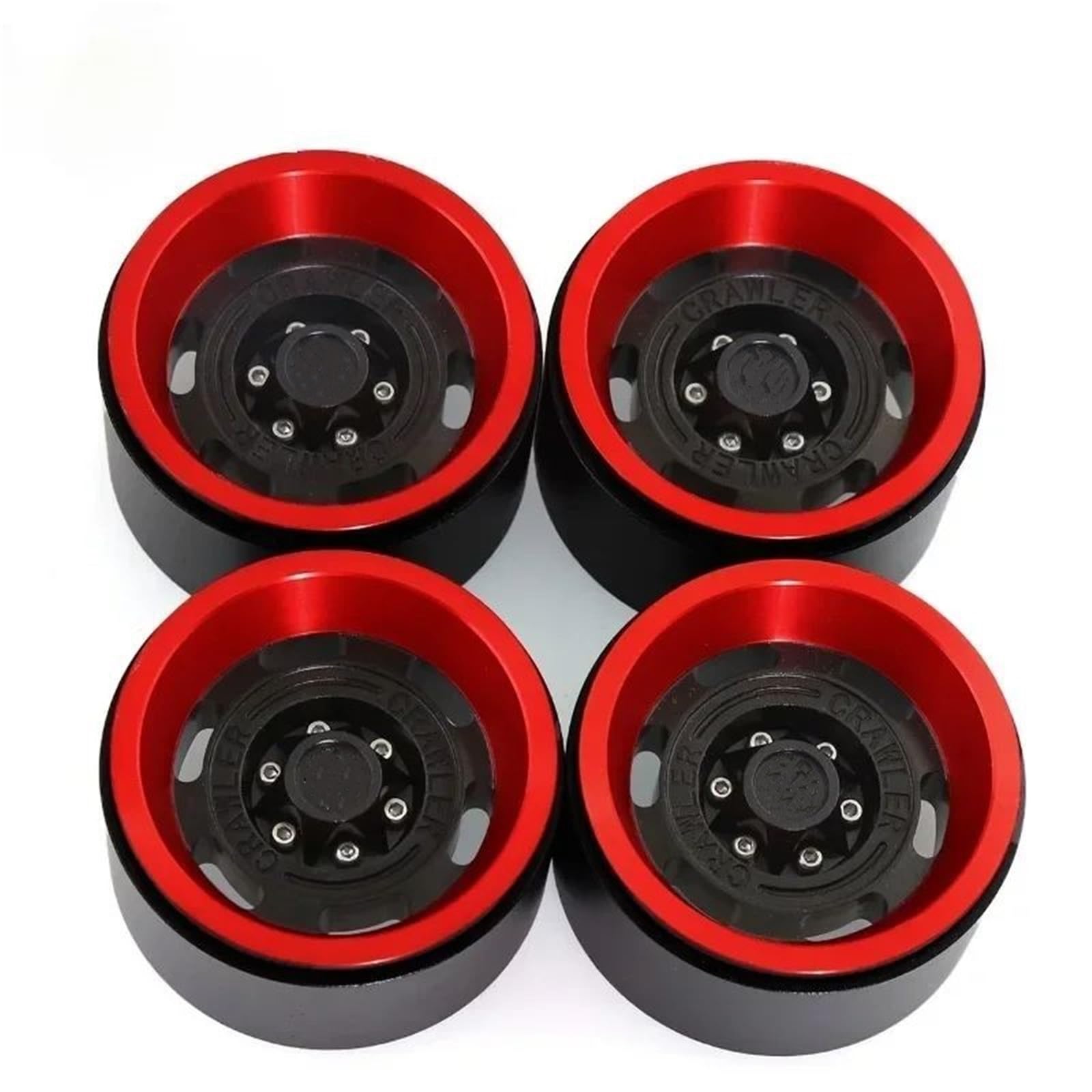 Per Axial Per Scx10 90046 Iii Axi03007 Cc01 D90 D110 1/10 Rc Parti Automobili 4 Pz Beadlock Cerchioni Lega Alluminio 1.9 Pneumatici Cingolati Ricambi Modellini RC