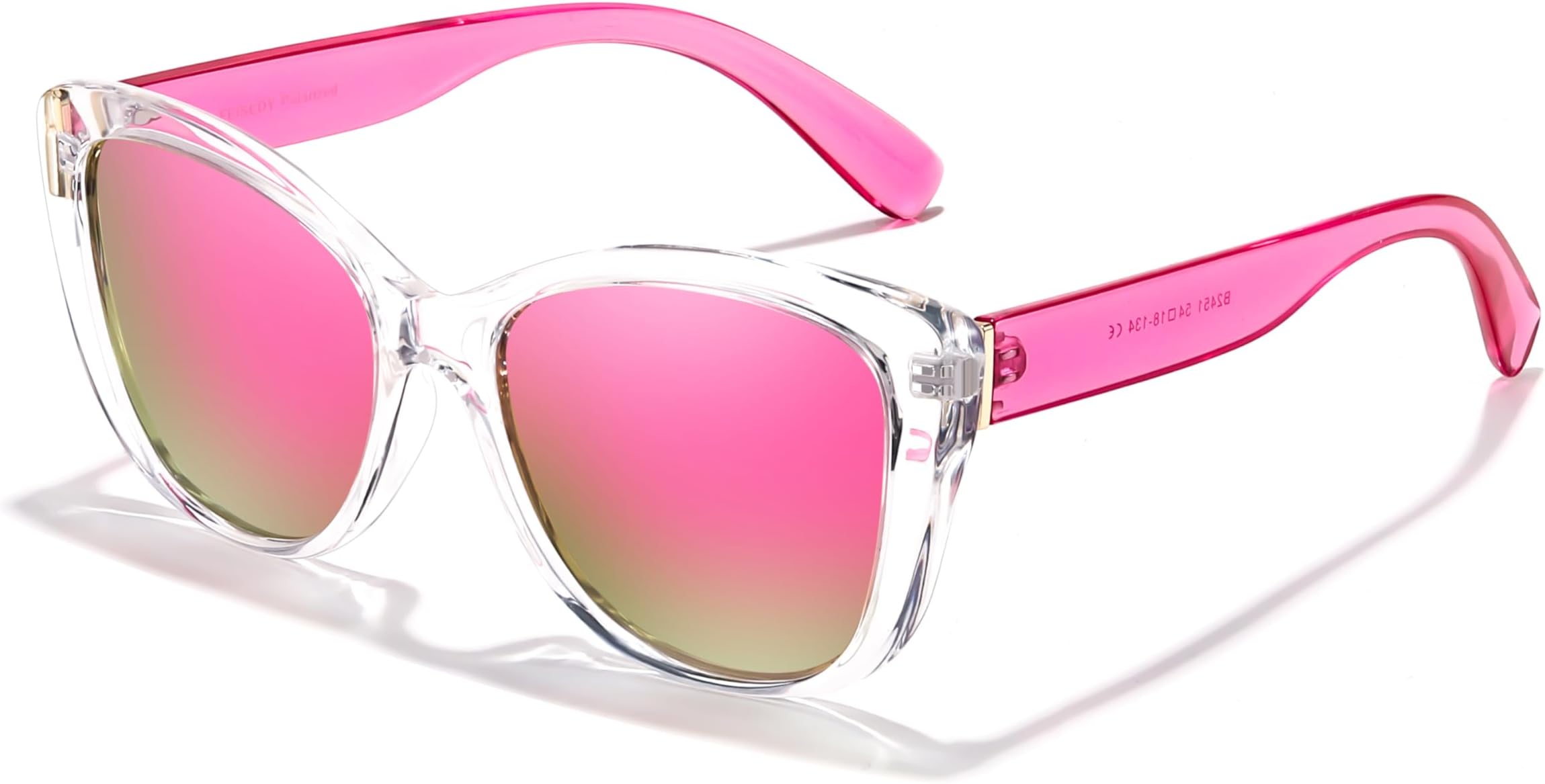 FEISEDY Polarized Sunglasses Womens, Vintage Square Cat Eye Sunglasses Mens B2451