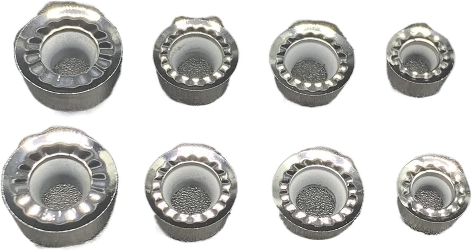 Herramientas de torneado, Insertos de cortadores 1 caja RCGT0803MOE RCGT10T3MOE AK RCGT1204MOE AK H01 Torno de carburo Torno giratorio Inserto redondo Herramientas de aleación de aluminio Procesamient
