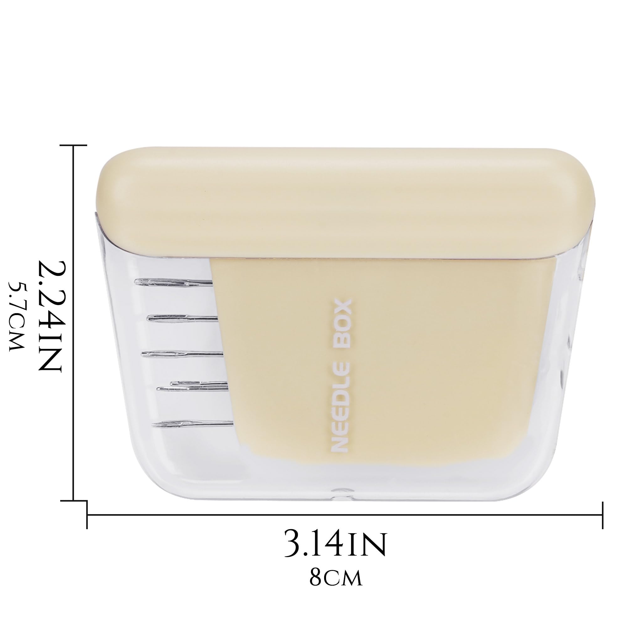 JANKOW Needle Case, Needle Box, Needle Storage Case with Magnetic, Sewing Knitting, Needle Box for Direct use, Magnetic Sewing Needle Case for Travel, Hotel, Gifts, Family (3 PCS)