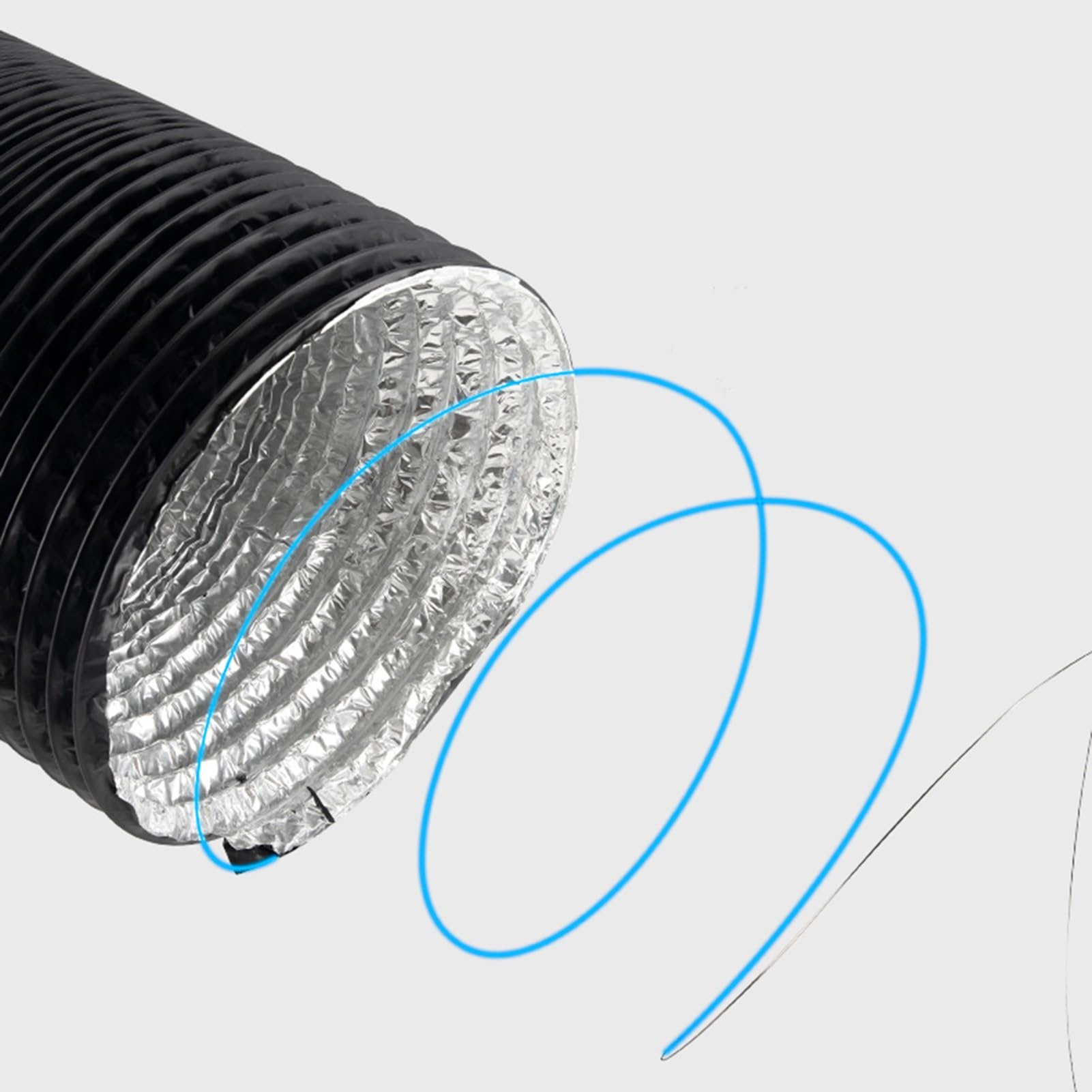 Manguera de Escape para Secadora ignífuga, Kit de conducto HVAC portátil de 10 Metros, Tubo de Escape de Acero para baños y cocinas, solución para Espacios confinados de 300 mm (11 3/4 pulga