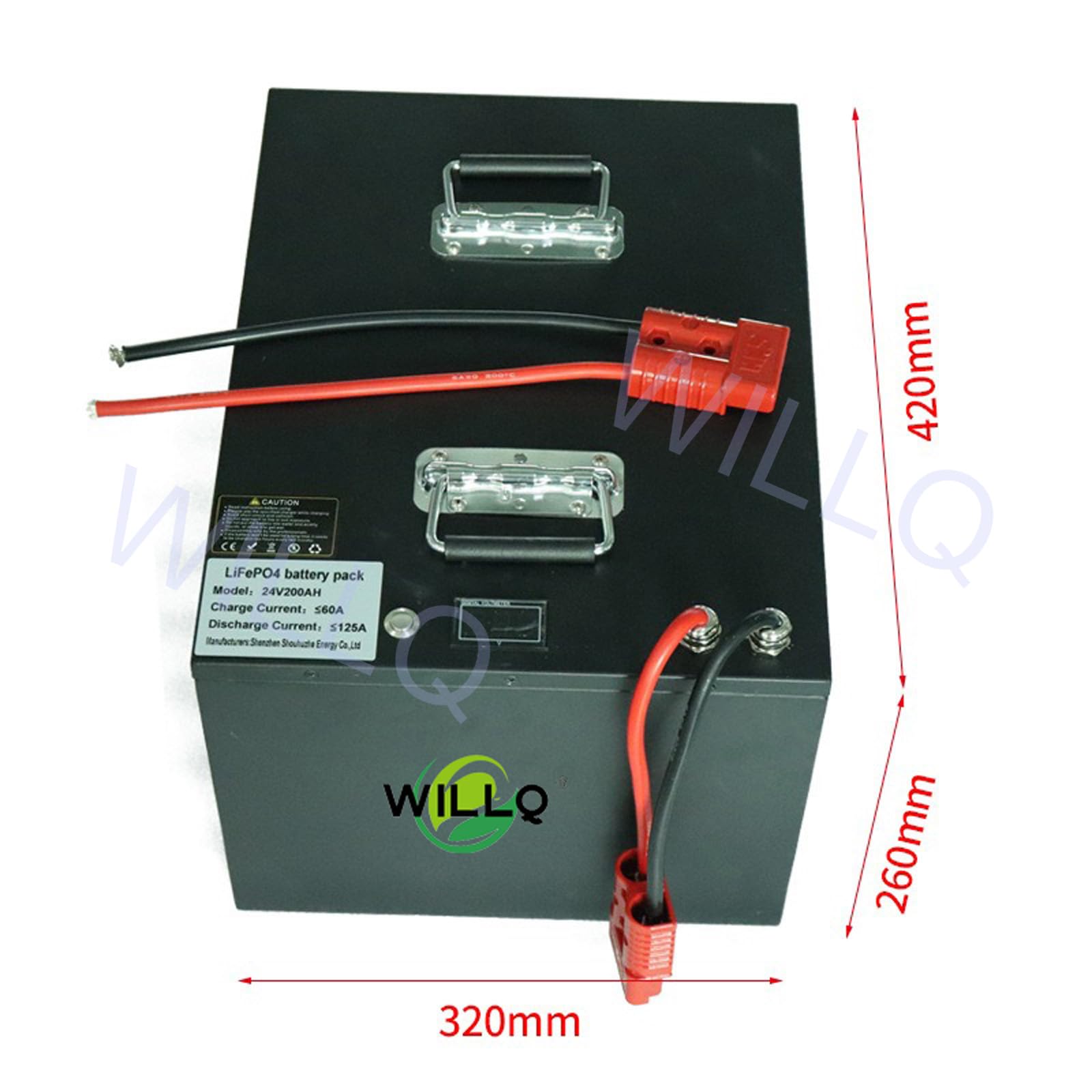 Akumulator LiFePO4 24V Akumulator litowy 24V 200Ah 5120Wh Wbudowany BMS zasilania pojazdów rekreacyjnych/łodzi/systemów zasilania słonecznego/domowego magazynowania energii