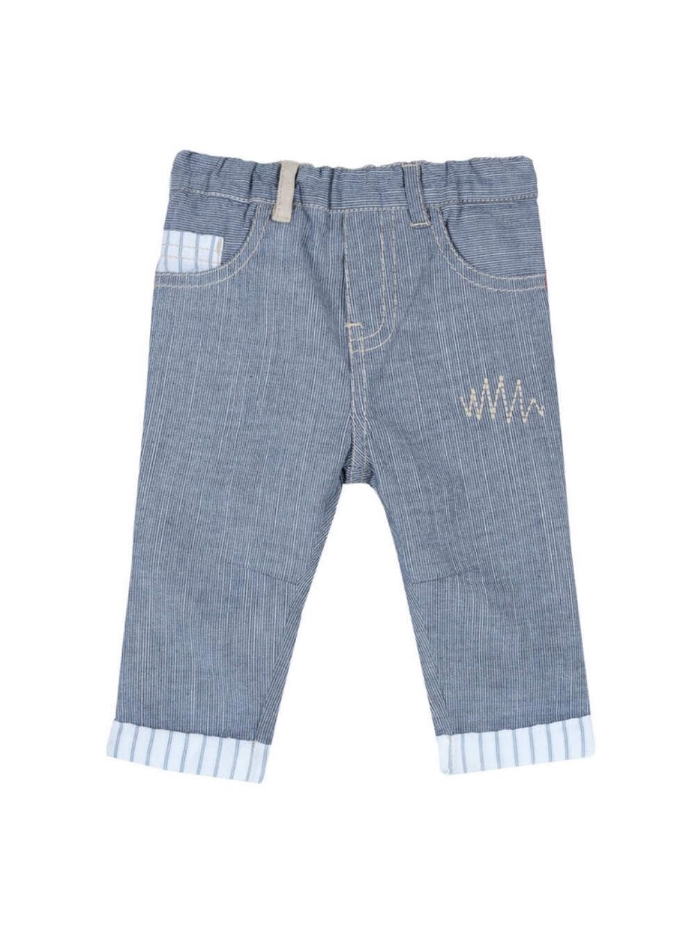 Pantaloni Blu Chicco para bebé de 6 meses con código de estilo 09008117000000 3