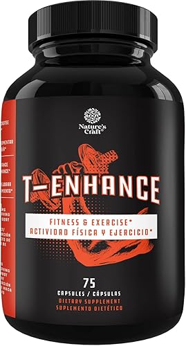 Aumento de Fuerza de Testosterona para Hombre Suplemento natural de testosterona para Hombre con extracto de Hierba de Cabra en Celo, Raíz de Maca,