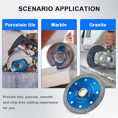 Miniatura 6 de 2 unidslote 4 pulgadas Super Thin Diamond Saw Blades Porcelana Azulejos de corte para granito mármol azulejos de cerámica