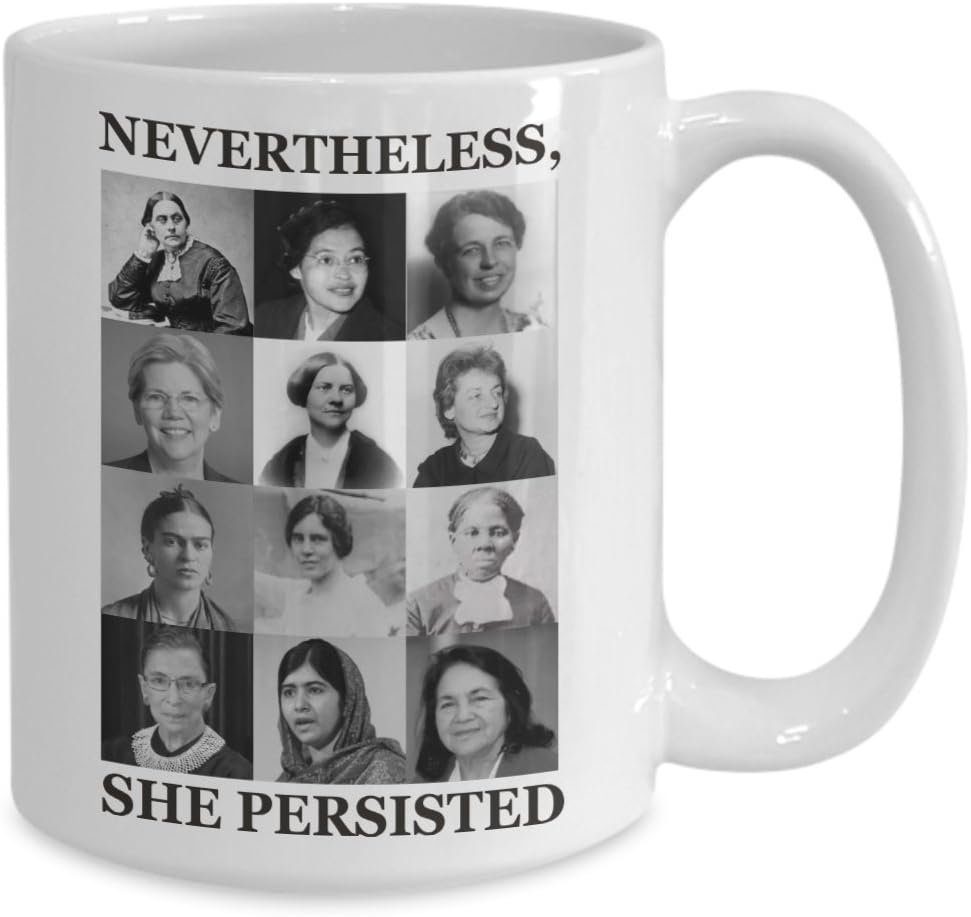 YuanKanJu Sudopo Nevertheless She Persisted Feminist Photo Collage Mug 15oz
