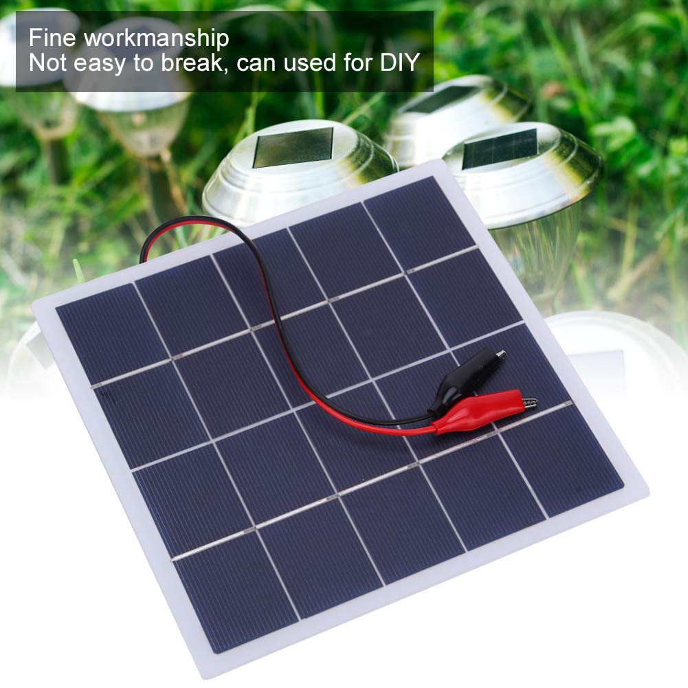 4W 5V Mini-Solarpanel, DIY-Solarpanel aus Polykristallinem Silizium, Tragbares Solarpanel-Ladegerät, 172x175mm