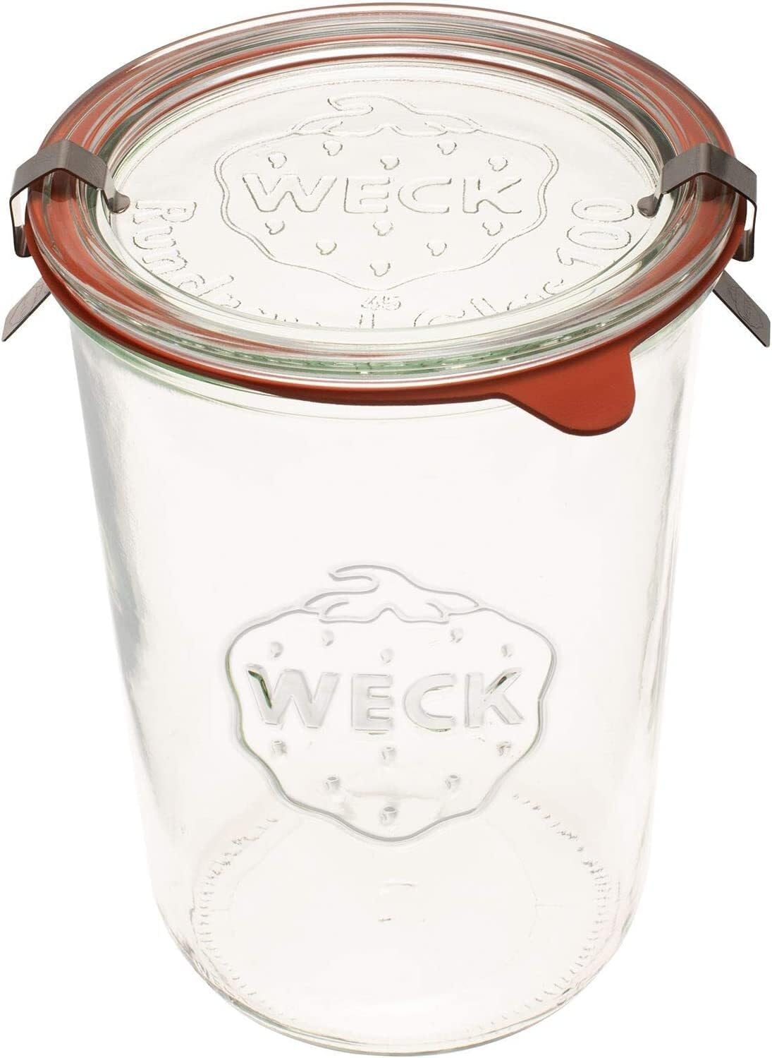 6 x Weck Jars 850ml 3/4 Litre with Lid