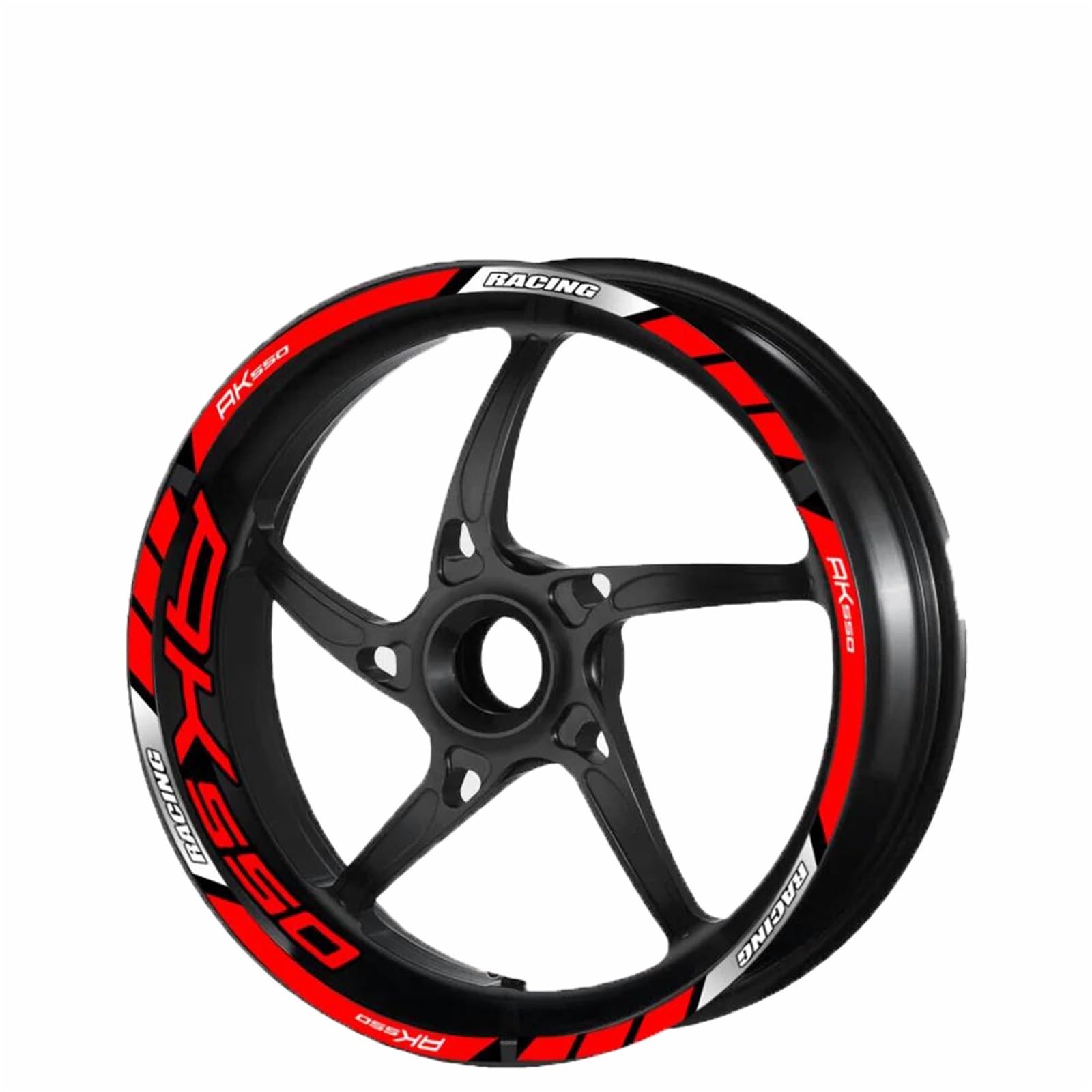 Decorative Stickers 15" Inch Decals Stickers Reflective Rim Wheel Decal for KYMCO AK550 Ak 550 Motorcycle Sticker Hub Stripe Tire Tape