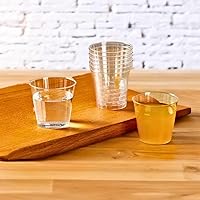 Vista 3 de Green Direct Vasos de chupito de plástico desechables de 1 onza, paquete de 100, pequeños vasos de plástico para vodka, whisky, tequila, vino