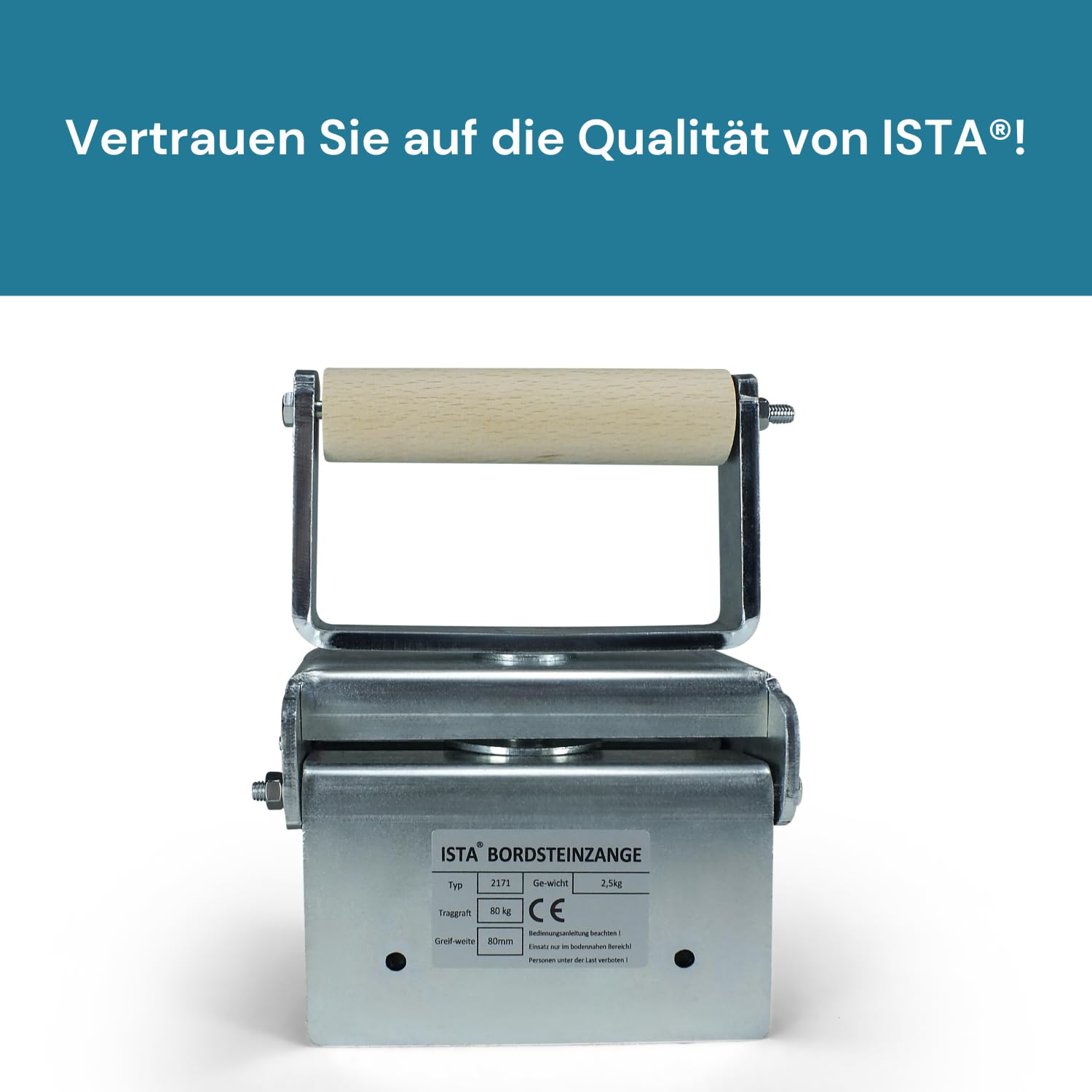 ISTA® Professioneller Steinheber und Bordsteinzange von – Ideal für Pflasterarbeiten und Verlegezange