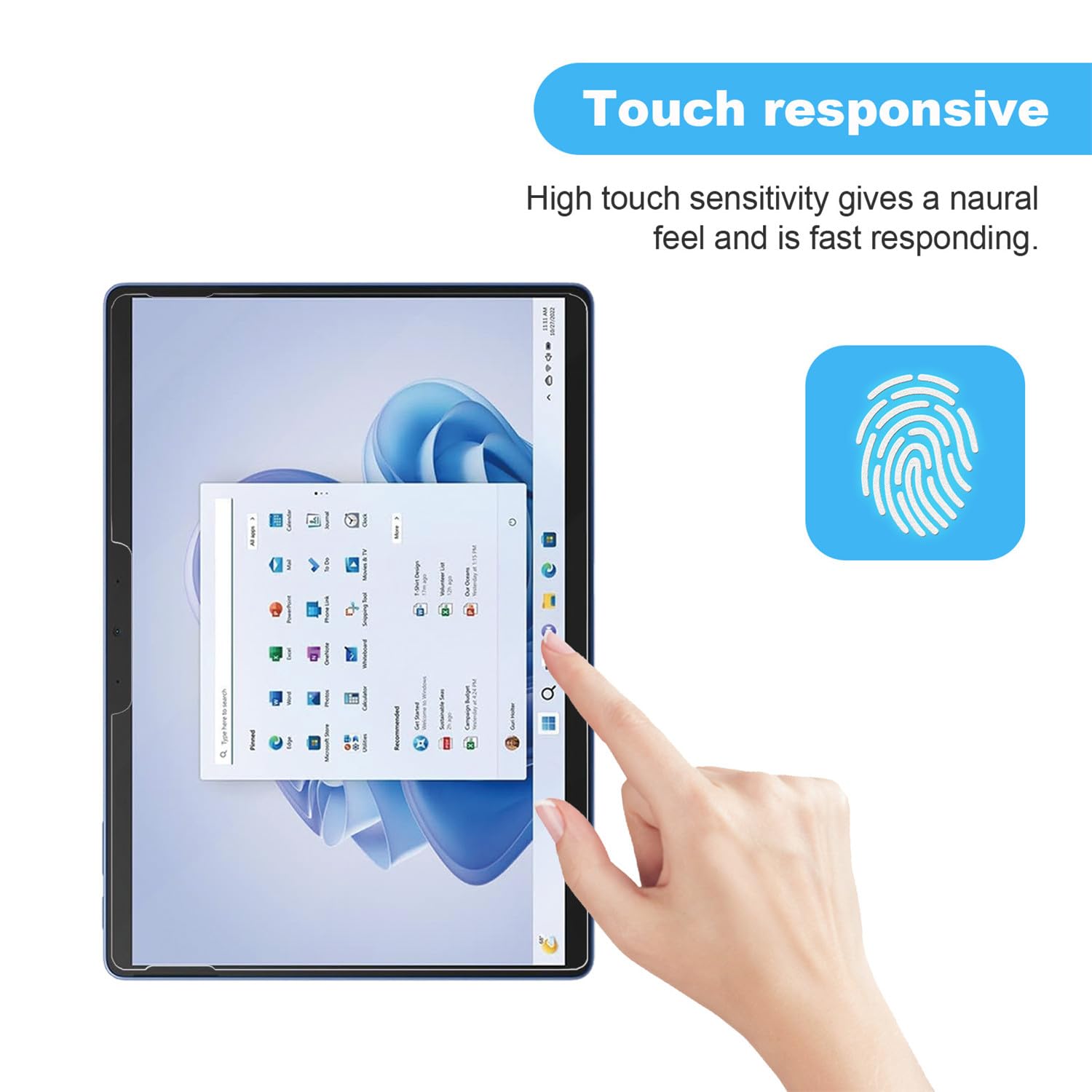 ZTAOOPOU (2 Pezzi Vetro Temperato Per Microsoft Surface Pro 4/Pro 5/Pro 6/Pro 7 (12.3") Protezione Schermo HD Trasparente Pellicola Proteggi schermo Microsoft Surface Pro 7 Plus Vetro Temperato