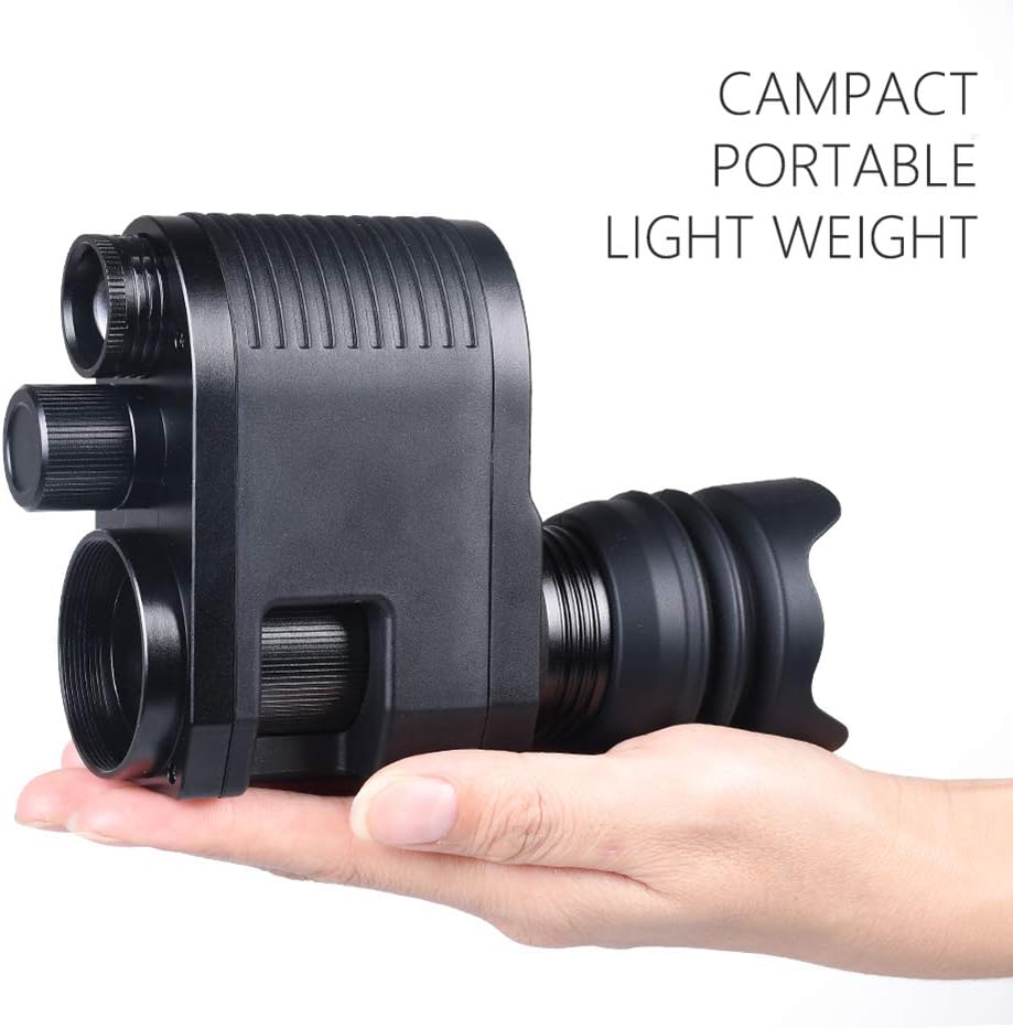 Digital Night Vision Monocular Scope Camera for Complete Darkness, Hunting Infrared Night Vision Rifle Scope Take Photos and Videos with 32GB Memory Card Megaorei 3