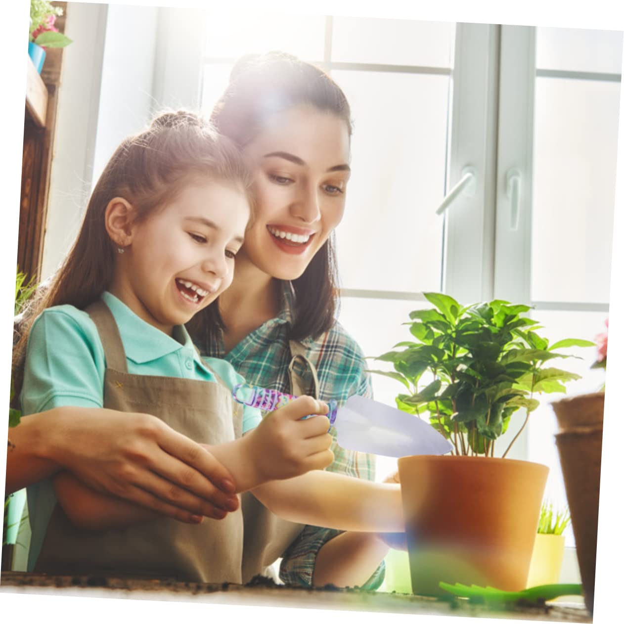 iplusmile 10piezas Herramientas De Jardinería De Rastrillo Tijera y Pala para Hombres y Mujeres Kit De Jardinería Resistente y Cuidado De Plantas