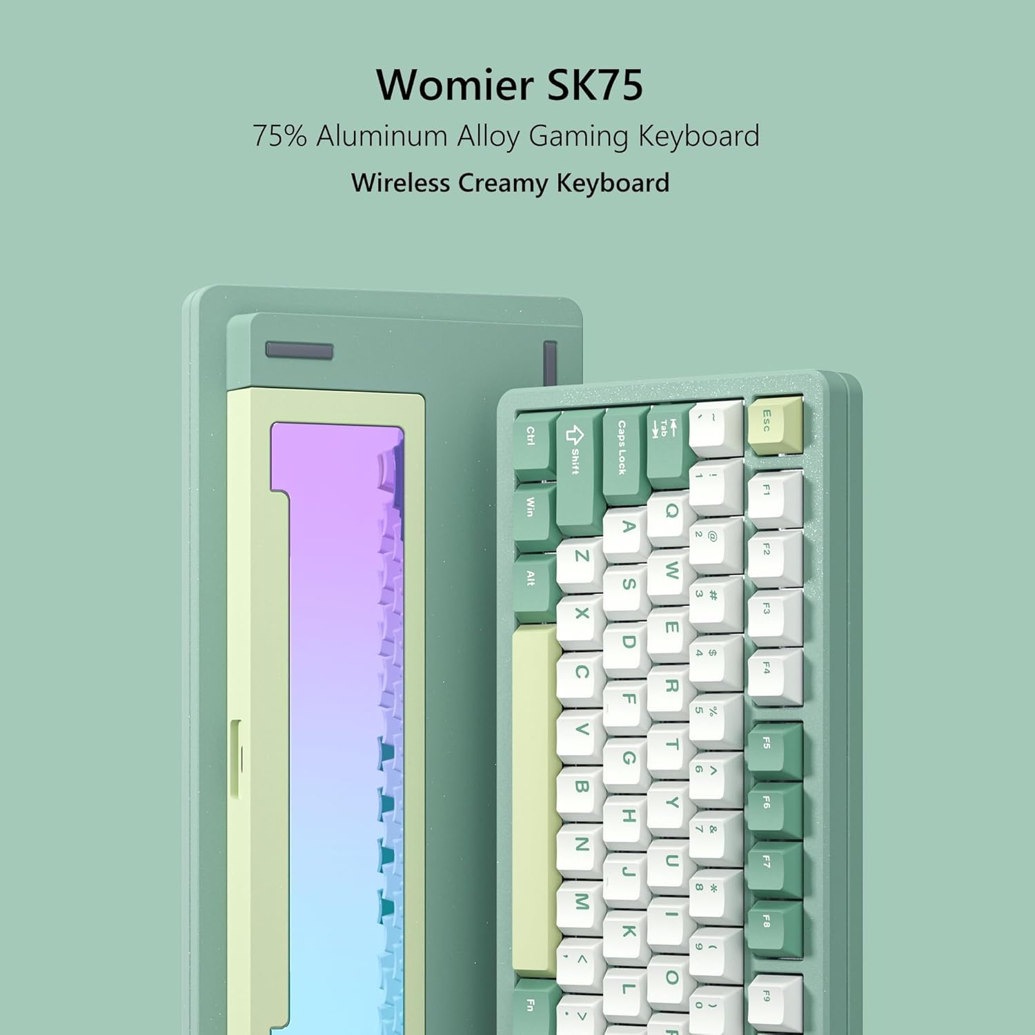 Amazon | ラピッドトリガー キーボード Womier SK75 ゲーミング