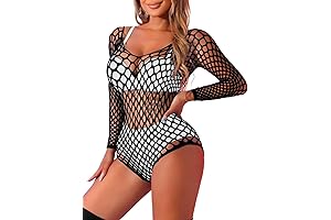 Long Sleeve Fishnet Bodysuit