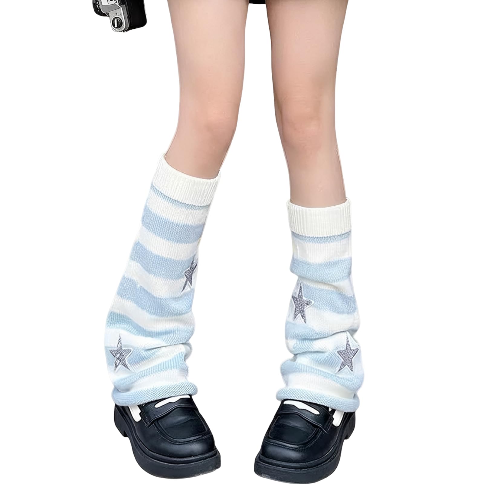 Sexybody Women's Leg Warmers Fashion Knit Warmers Long Socks Cute Y2K Kawaii Japanese Lolita Harajuku Accessories for Girls
