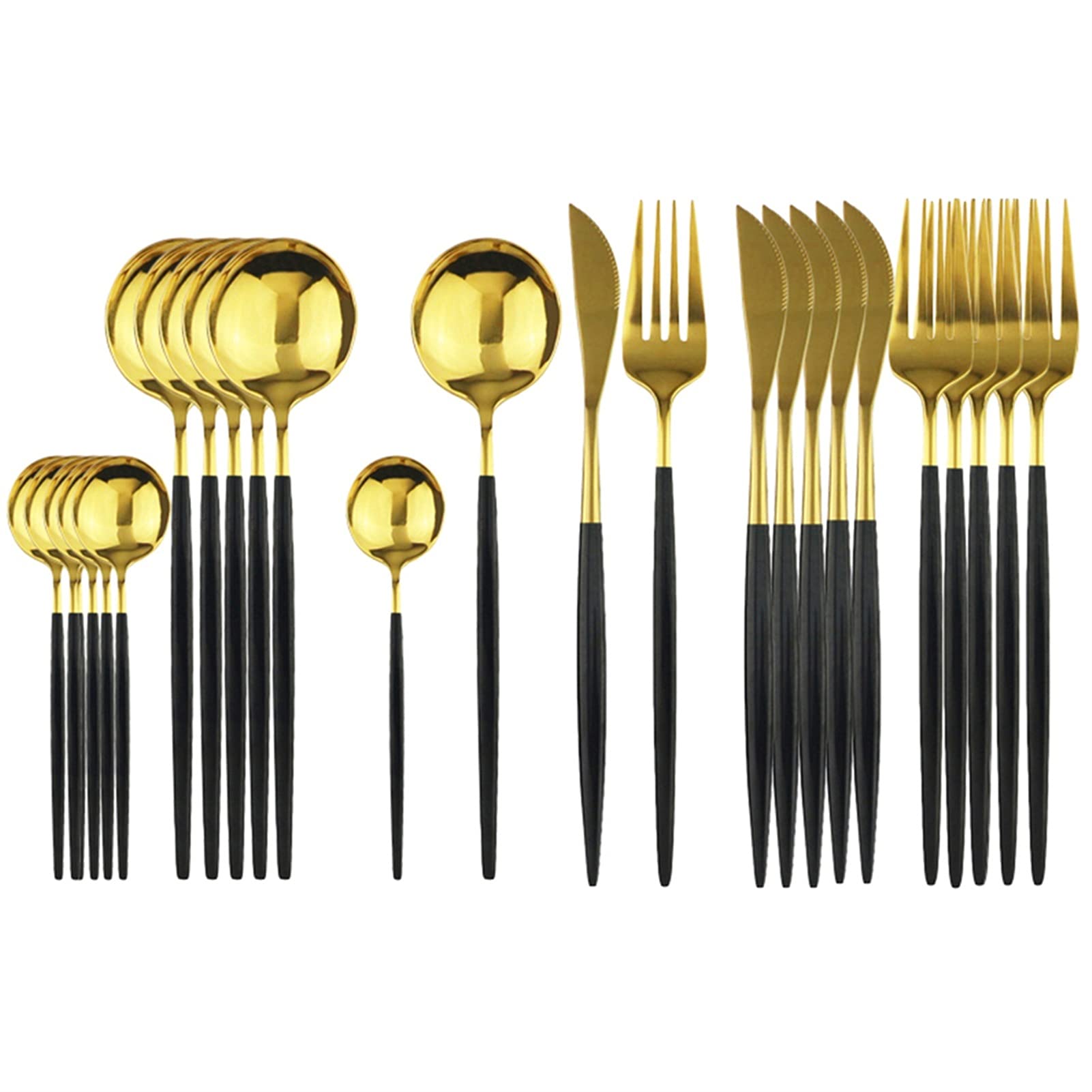Vaisselle de mariage inoxydable : Finis les couverts ternes avec le set Noir Or