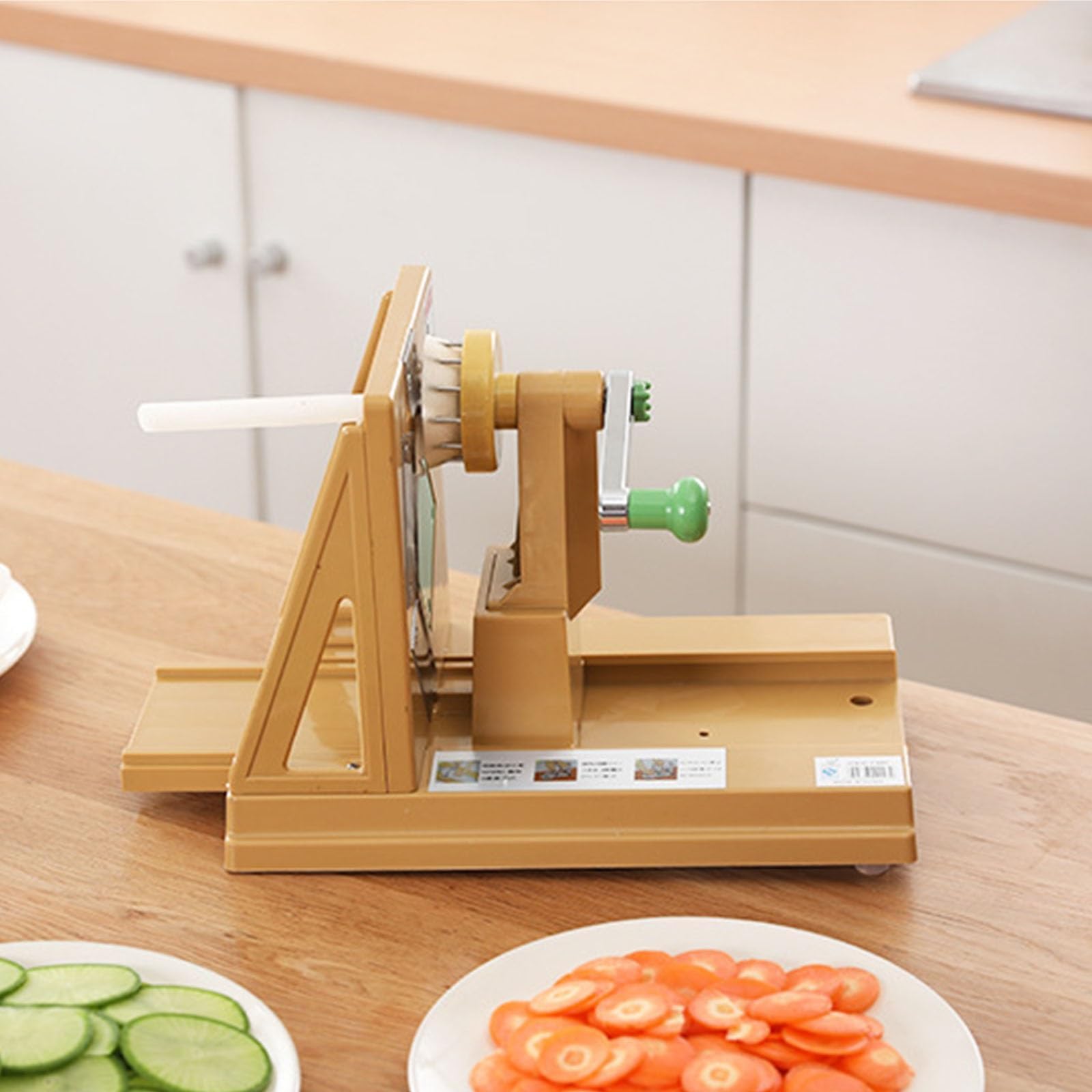 Rallador manual de verduras, triturador de alimentos multiusos con retenedores de alta densidad y pies antideslizantes, herramienta de cocina fácil para rallar papas, zanahorias, repollo, esencial