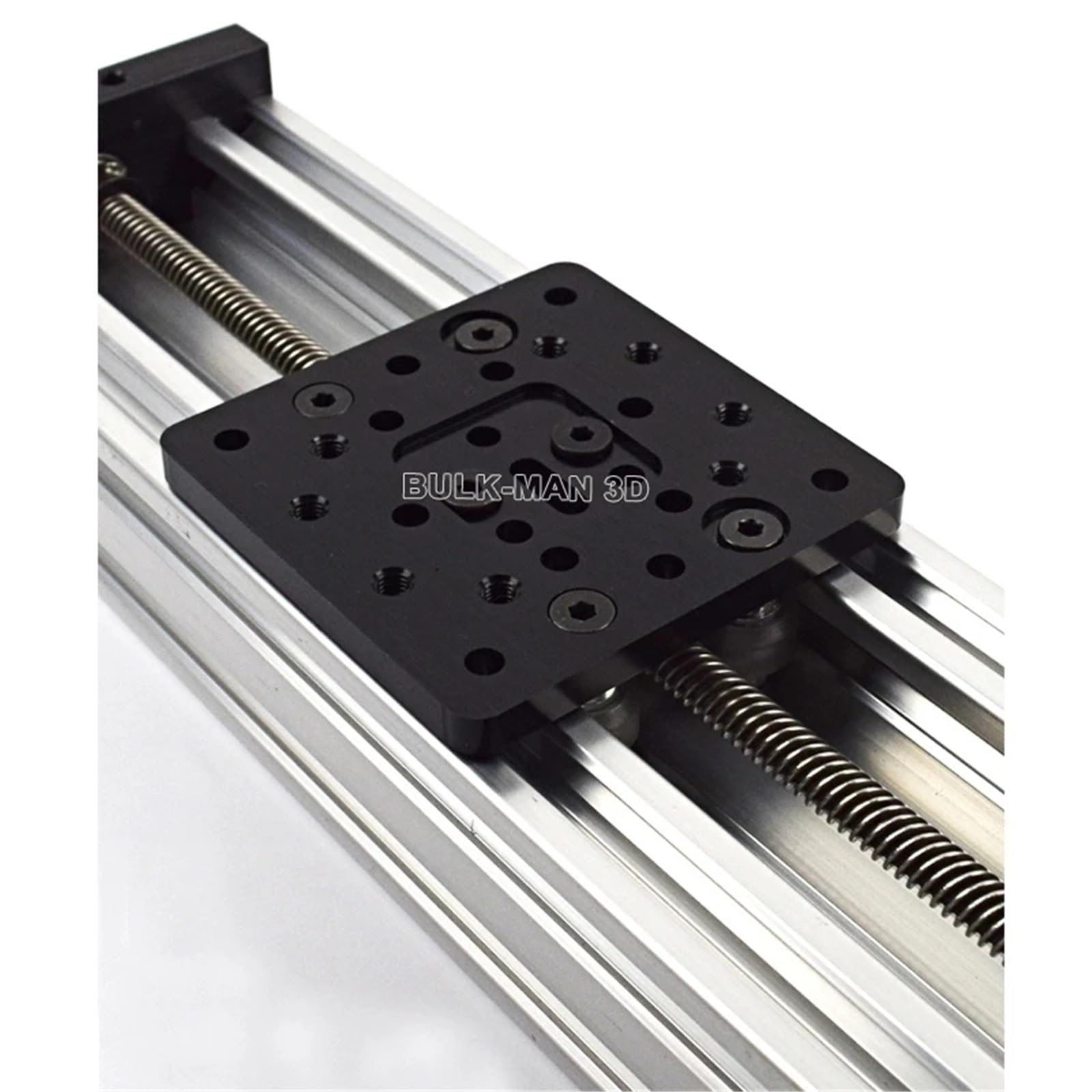 CNC szyna liniowa T8 8 mm śruba pociągowa i stół przesuwny z belką C (150-1000 mm), zestaw siłowników liniowych DIY do projektów CNC i automatyki (srebrny, L, 250 mm, ołów, 8 mm)