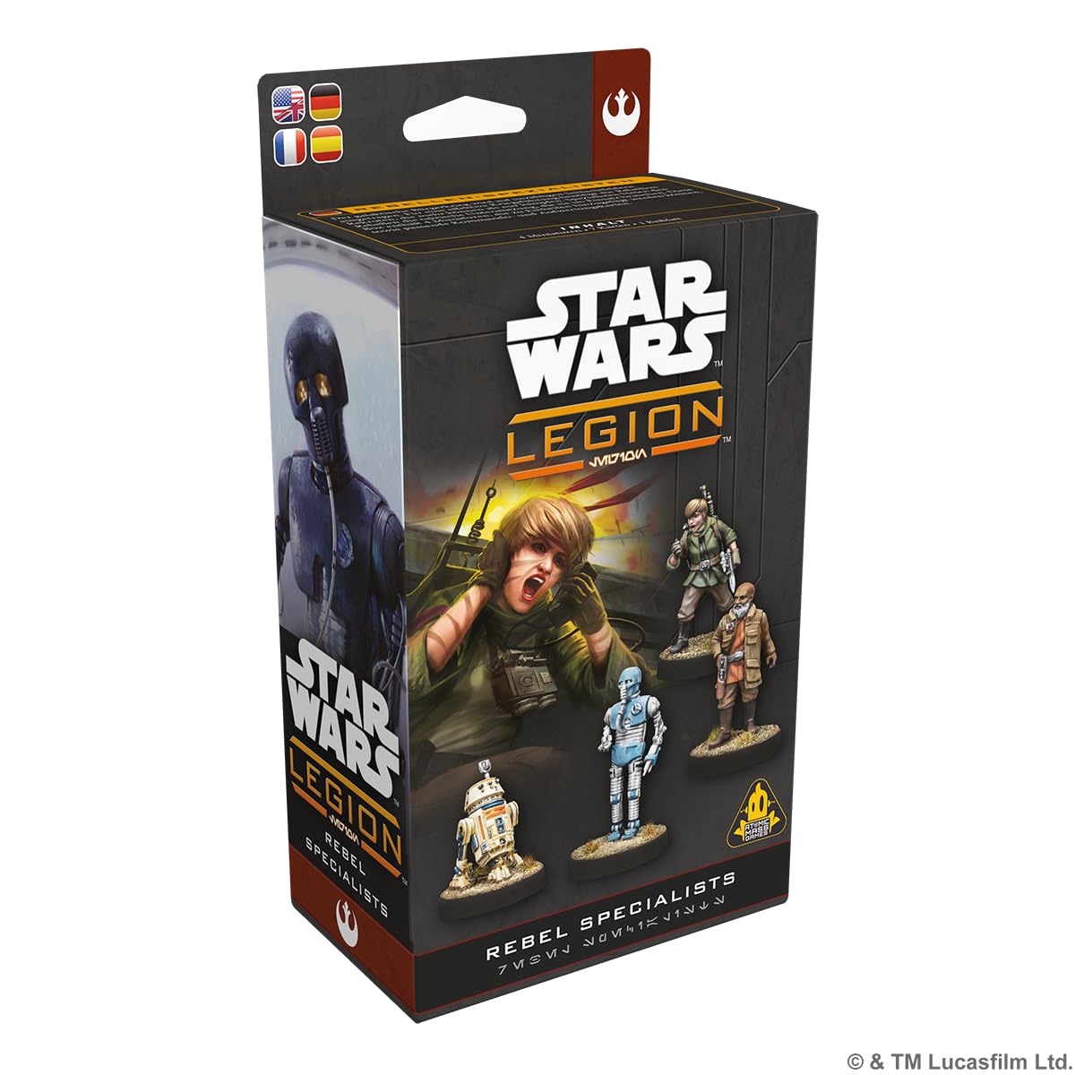 Atomic Mass Games | Star Wars: Legion Rebel Specialists | Espansione Per Gioco Di Miniature, 4 Miniature, Carte Comando E Upgrade | 2 Giocatori | 90 Minuti