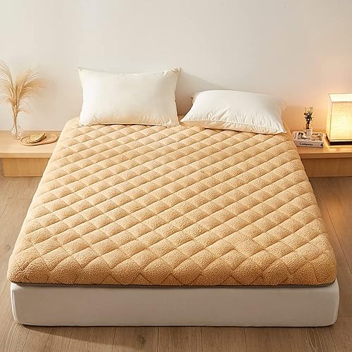 Miniatura 6 de Cubrecolchón de futón plegable japonés con parte inferior transpirable, tapete de tatami Shikibuton, colchón de campamento portátil, colchoneta de