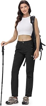 JHMORP Women's Hiking Pants Lightweight Quick Dry Water Resistant